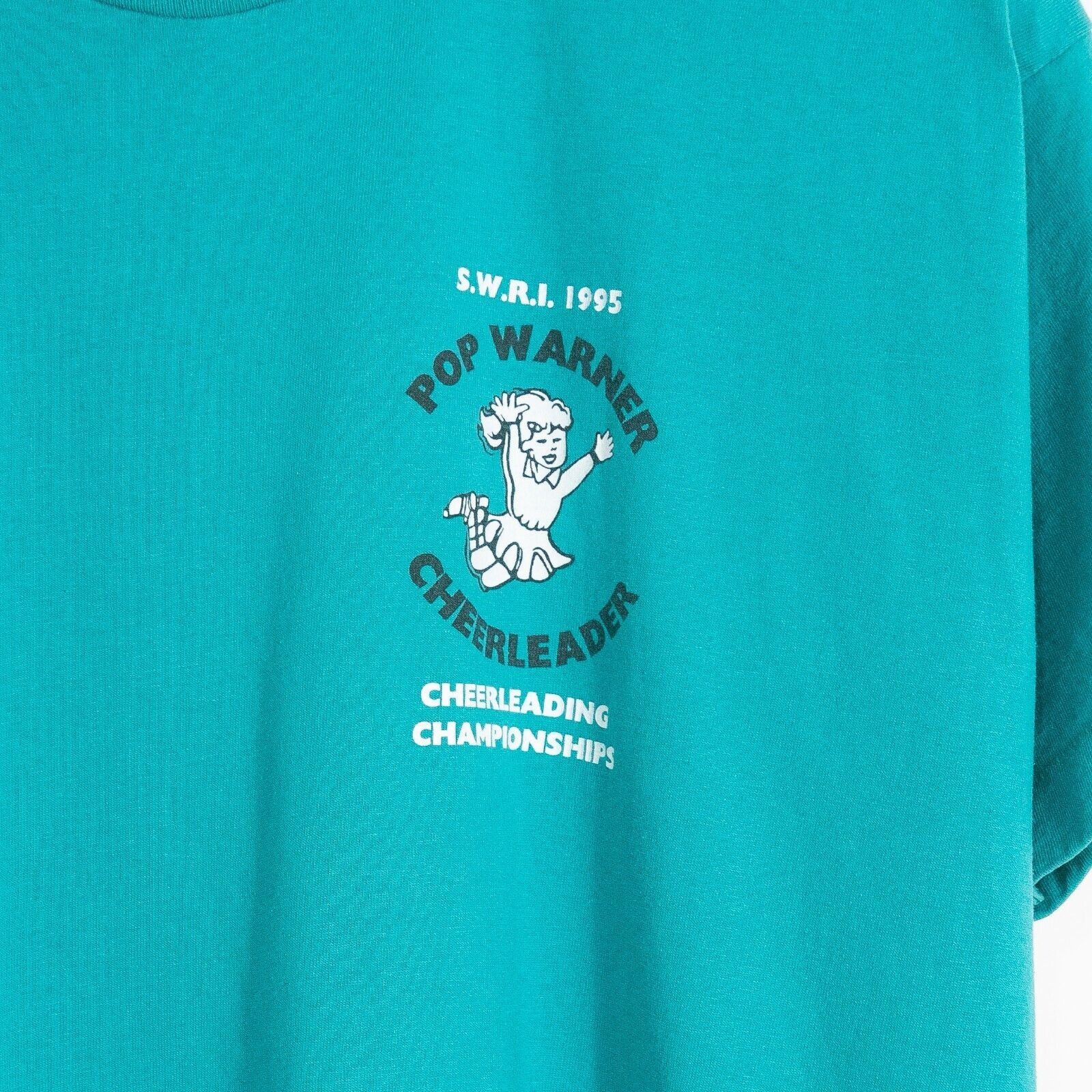 Vintage Vintage 90s Pop Warner Cheerleader T Shirt L - Single Stitch Size US L / EU 52-54 / 3 - 3 Thumbnail