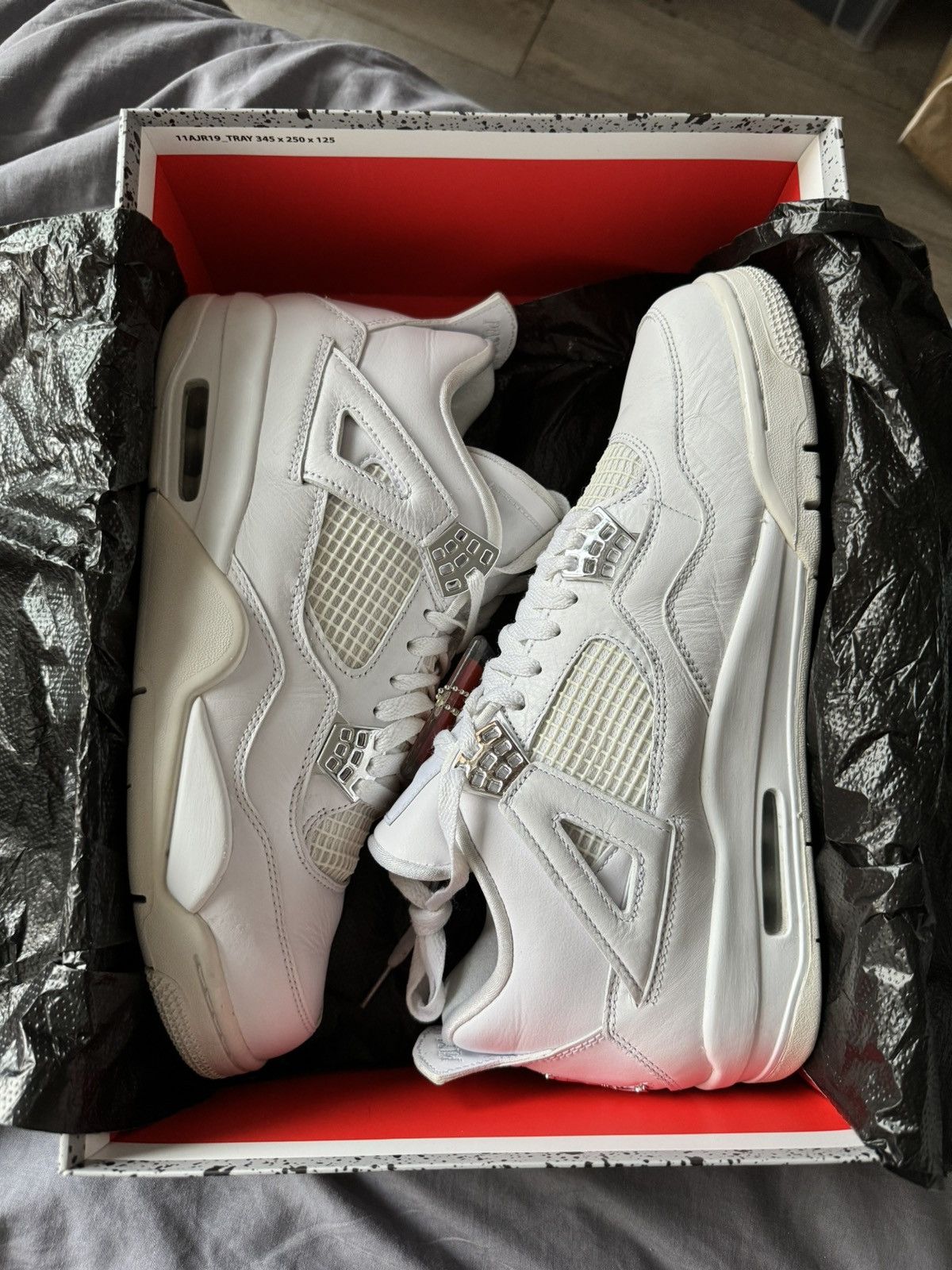 Jordan Brand Jordan 4 Rétro Pure Money Size Us 11 / Eu 45 Size US 11 / EU 44 - 2 Thumbnail