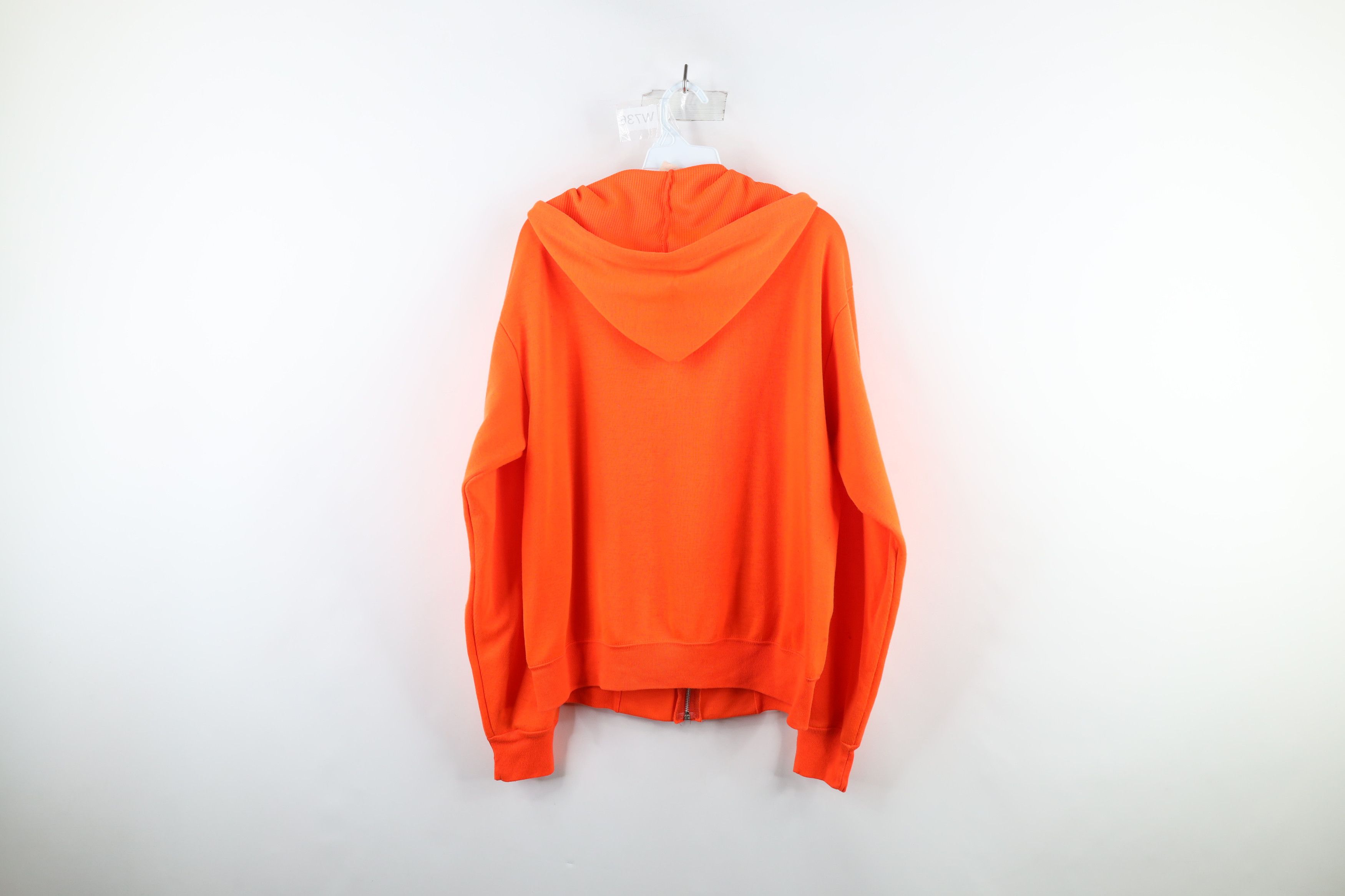 Vintage Vintage 80s Streetwear Full Zip Hoodie Blaze Orange USA Size US L / EU 52-54 / 3 - 15 Thumbnail