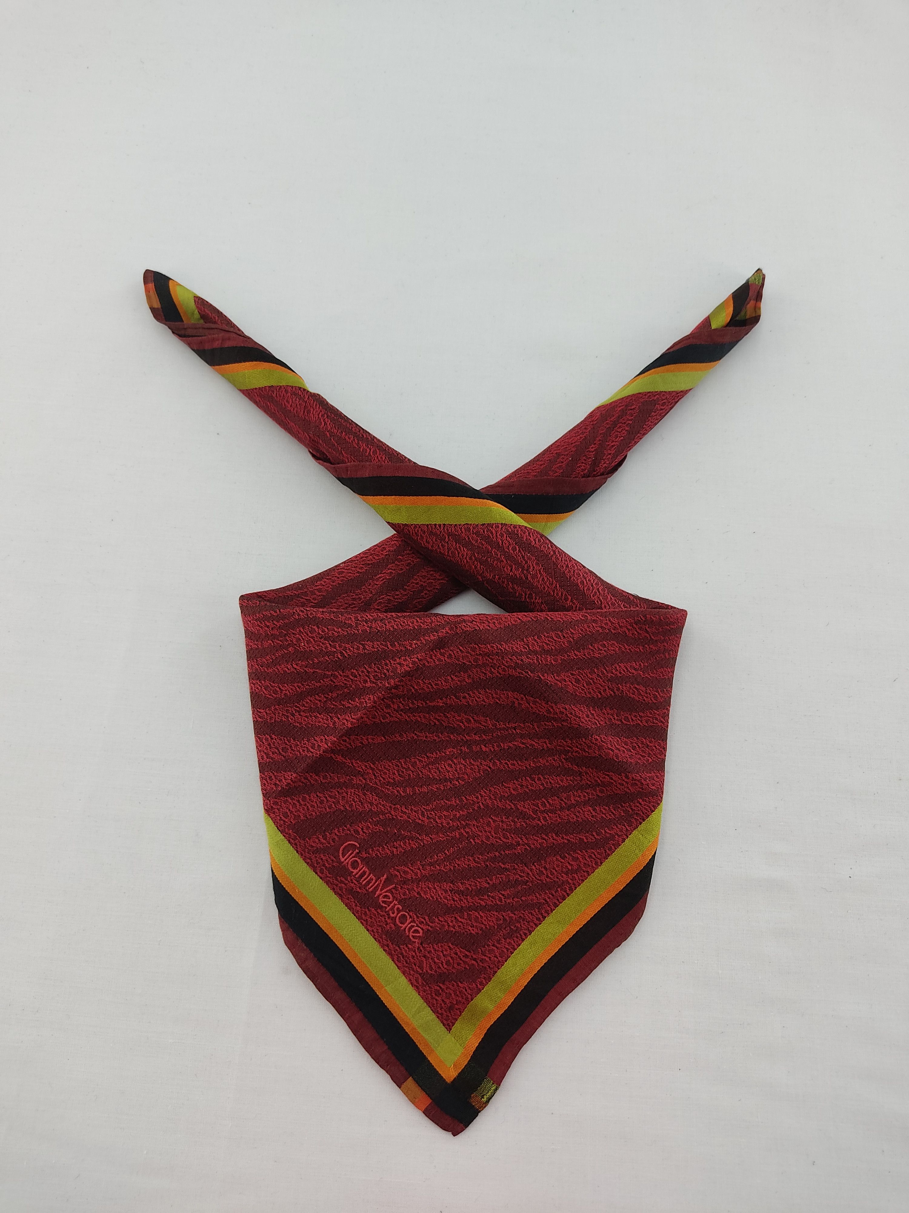 Versace × Vintage Vintage Gianni Versace Handkerchief / Neckwear / Bandana Size ONE SIZE - 1 Thumbnail
