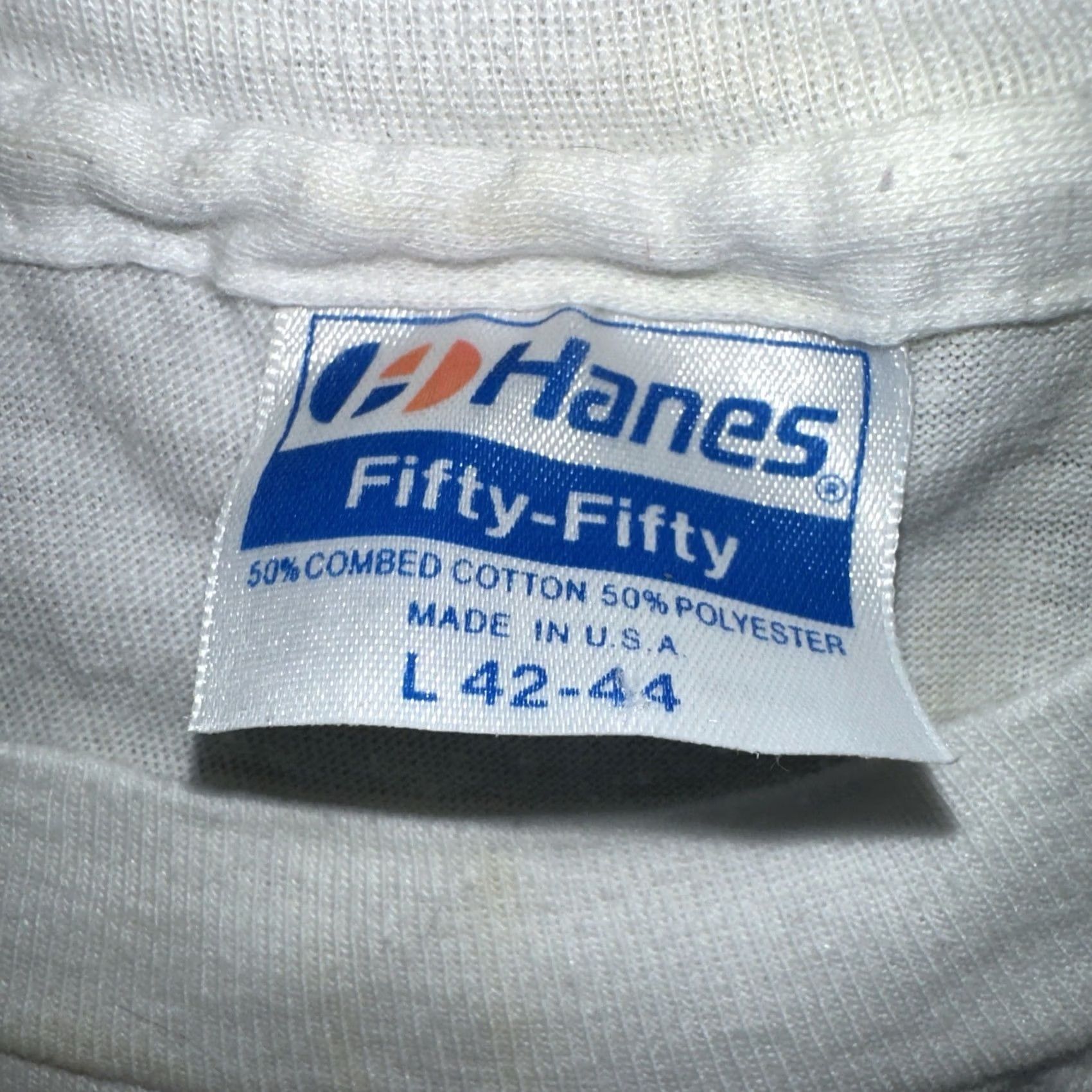 Vintage VINTAGE 100% T-shirt USA Hollywood 100 year anniversary Made In USA Men L White Shirt Size US L / EU 52-54 / 3 - 4 Thumbnail