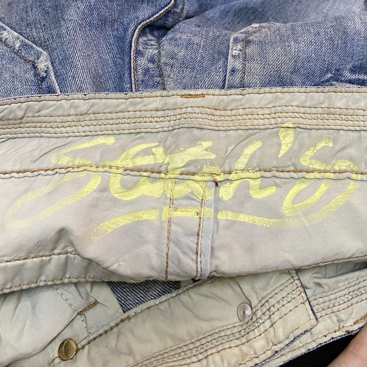 Japanese Brand × Vintage Very Rare Vintage Japanese Brand Stech’s Sukajan Jeans 1990s Size US 30 / EU 46 - 11 Thumbnail