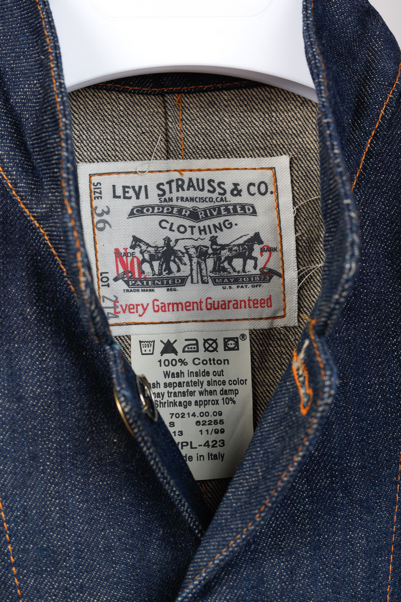 Levi's Levi's x Visionaire No. 31 LE One-Pocket Sack Coat Size US S / EU 44-46 / 1 - 4 Thumbnail