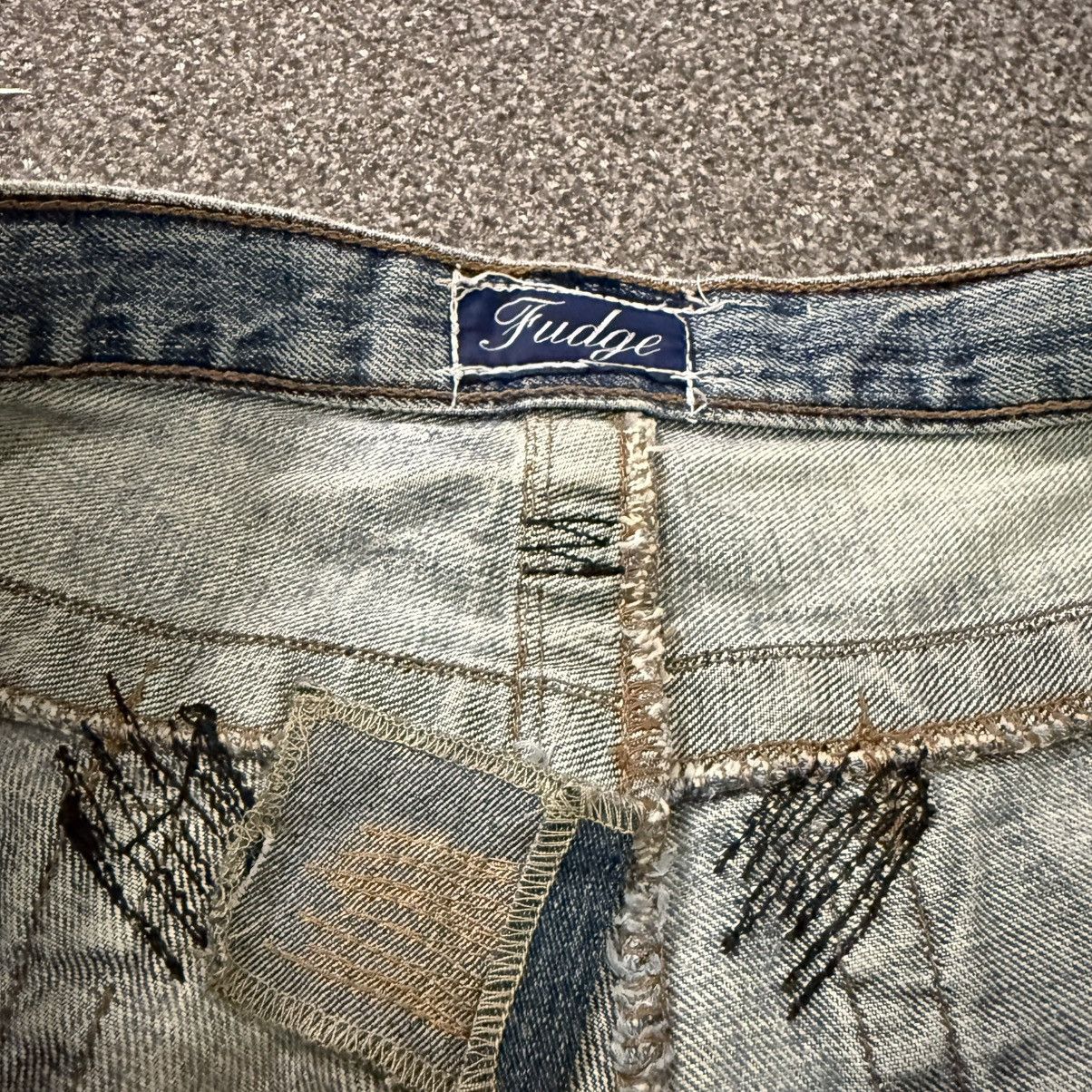Tornado Mart Fudge Studded Stone Destroyed Jeans Denim Hysteric Y2k Style Size US 34 / EU 50 - 14 Thumbnail
