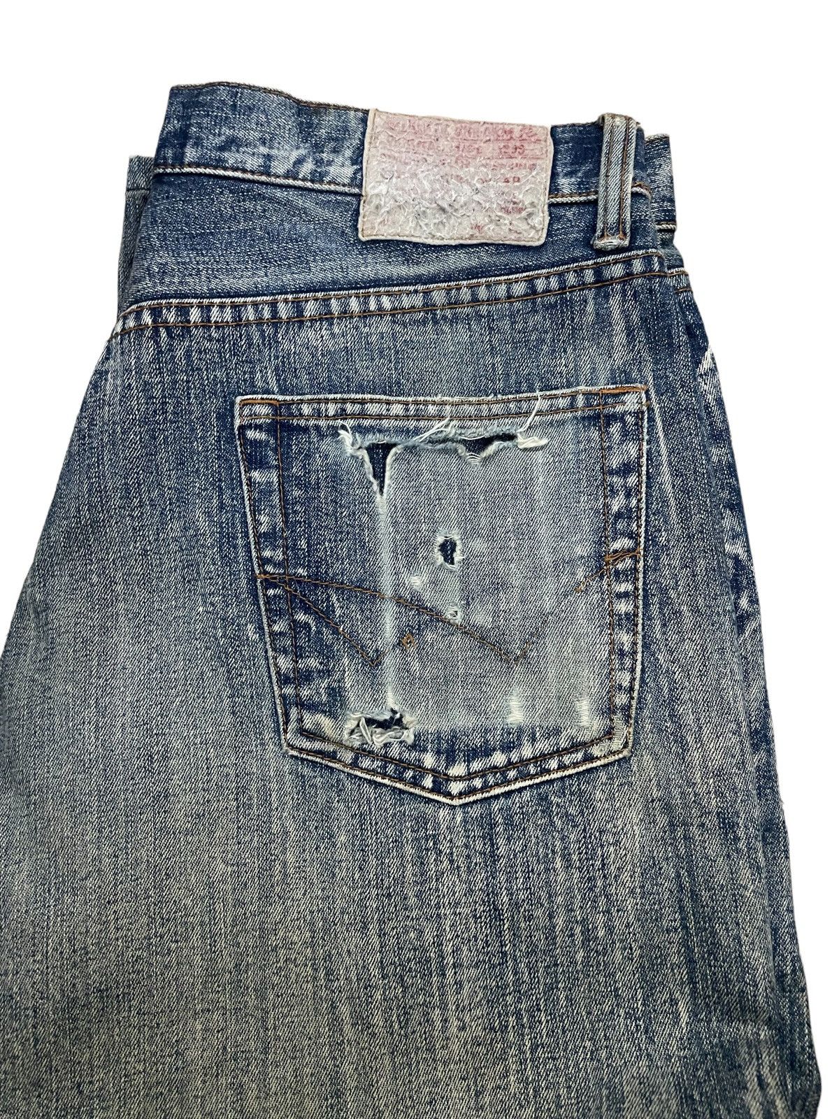 Hysteric Glamour Vintage Japanese Streetwear Ripped Baggy Mud Washed Jeans Size US 32 / EU 48 - 10 Thumbnail