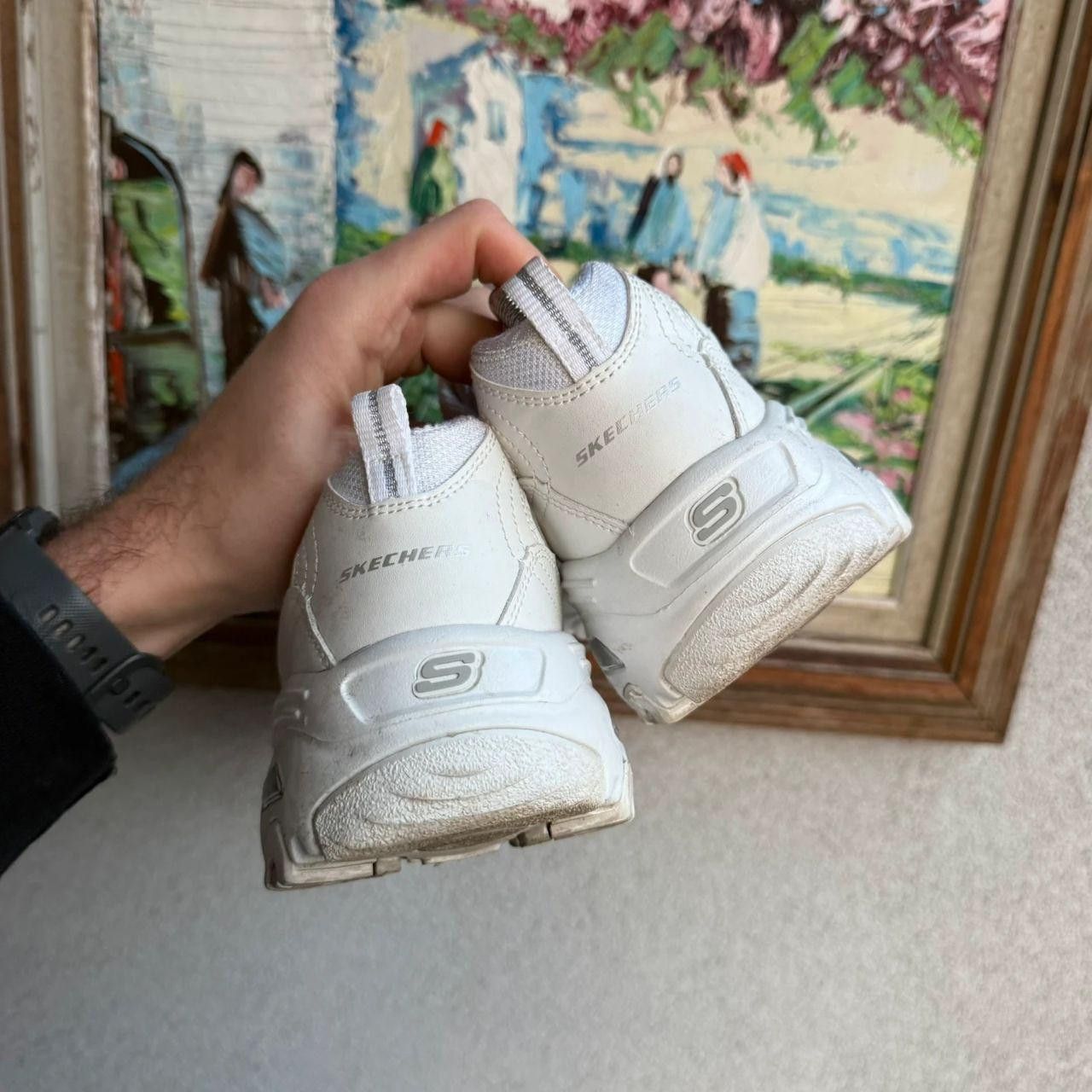 SKECHERS Skechers White Sneakers Outdoor Gorpcore Retro Size US 9.5 / EU 42-43 - 4 Thumbnail