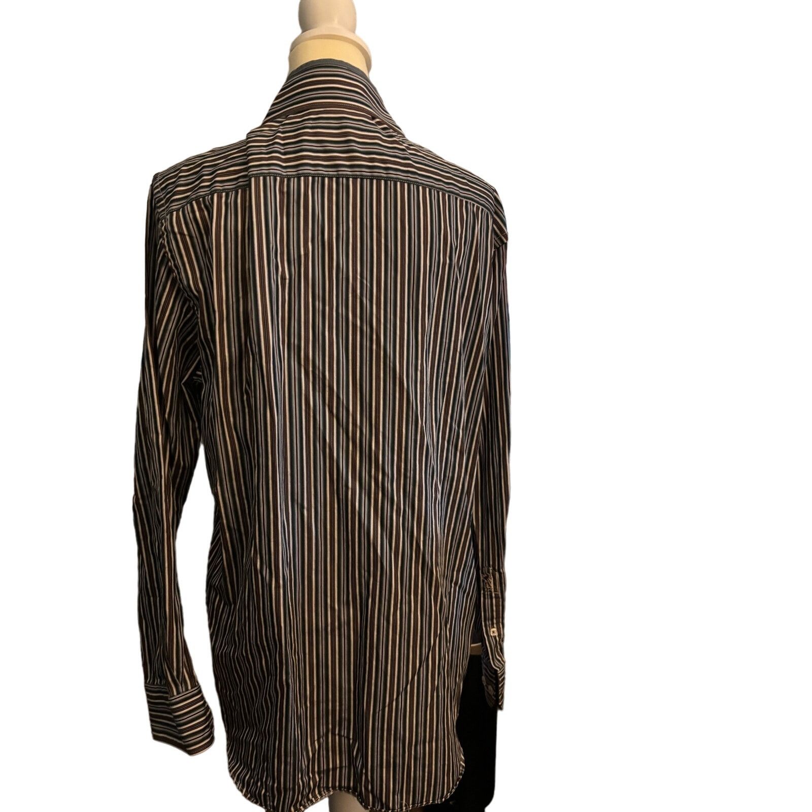 BUGATCHI Bugatchi Shaped Fit Dress Shirt, Size Large Size US L / EU 52-54 / 3 - 2 Thumbnail