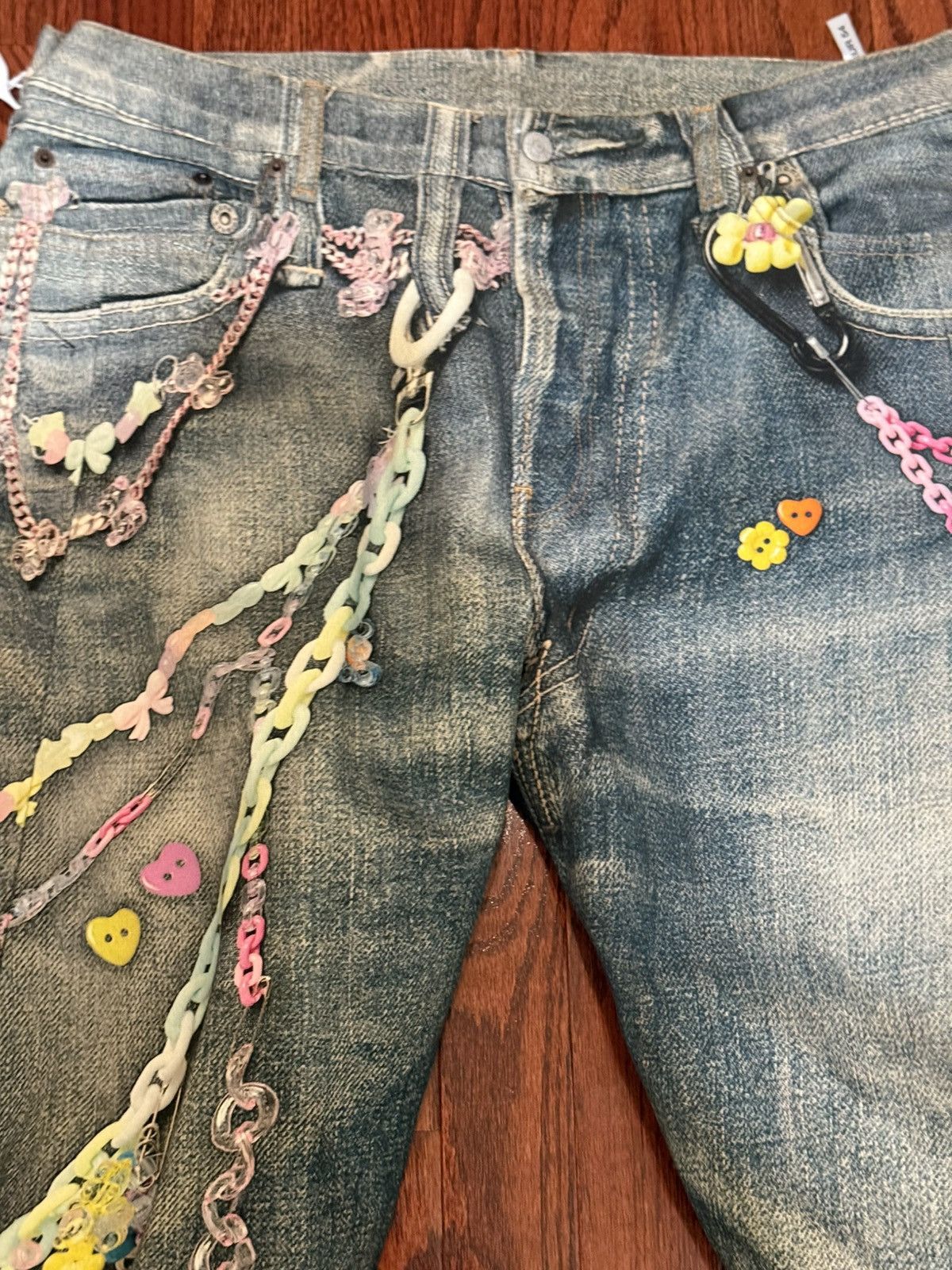 Acne Studios Acne Studio 2006 Trompe Kawaii Chain Jeans Size US 36 / EU 52 - 3 Thumbnail