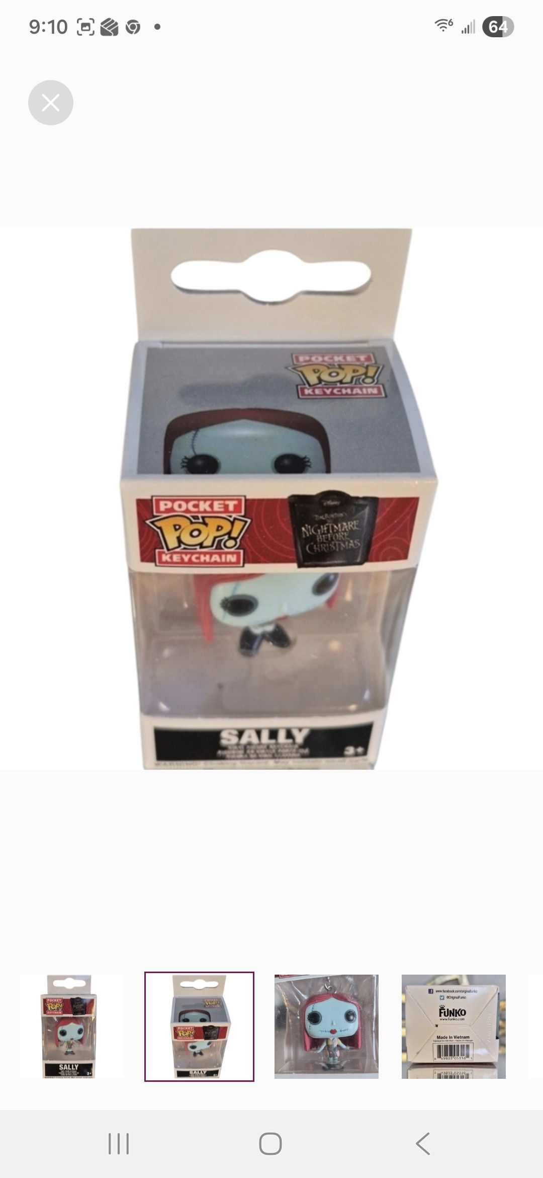 Other Disney's Nightmare Before Christmas-SALLY PocketPOP Keychain Size ONE SIZE - 5 Thumbnail