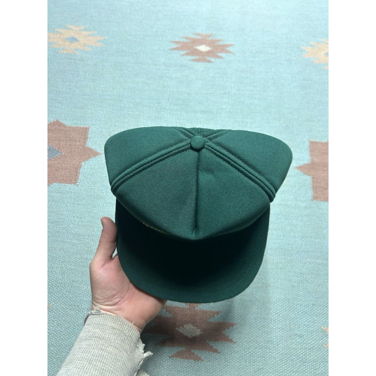 Vintage VINTAGE Ittner bean & grain Michigan farm forest green USA Snapback Hat Cap Adults Men Adjustable Green USA Theme 80s Size ONE SIZE - 3 Thumbnail