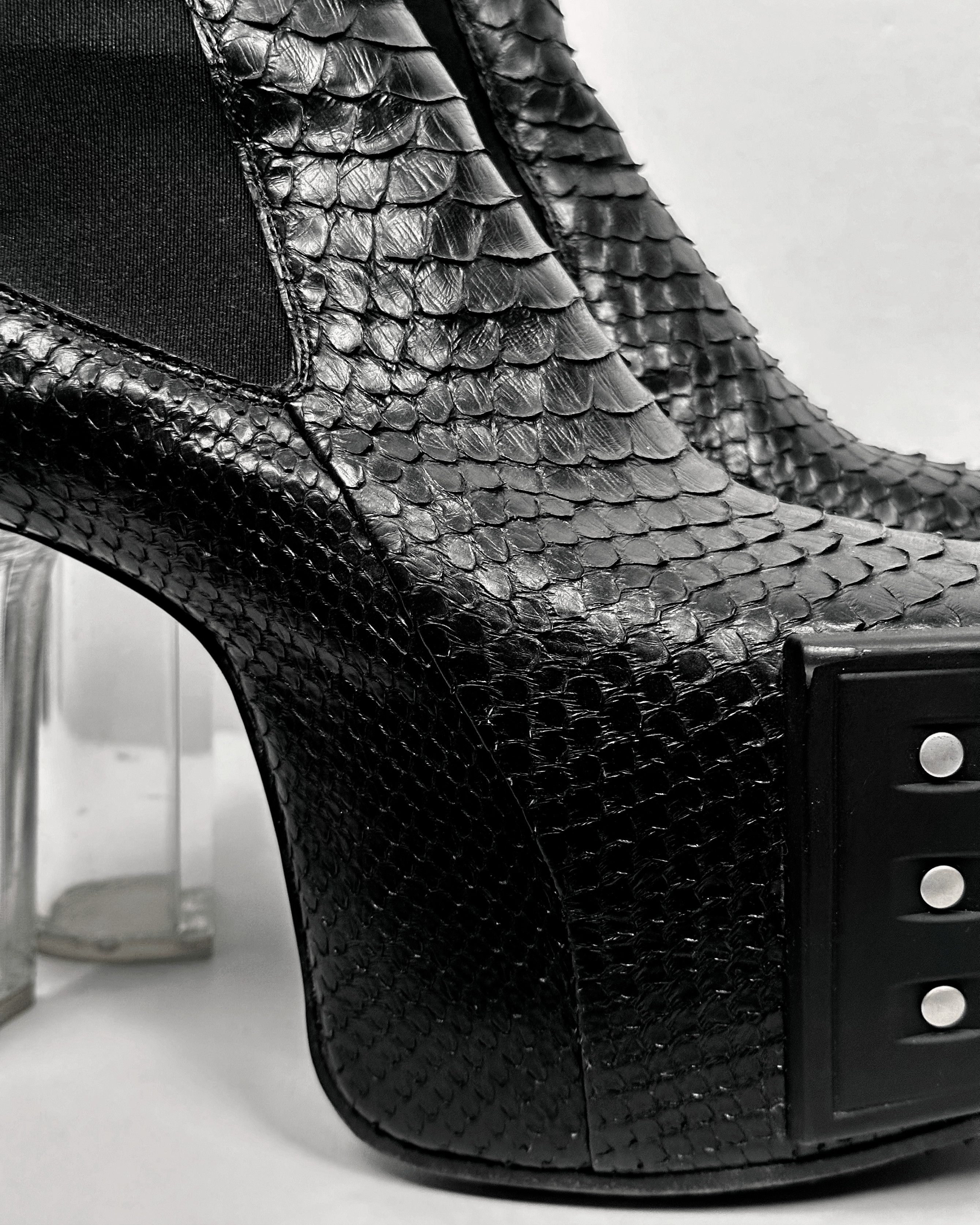Rick Owens Rick Owens Piracucu Leather Kiss Beatle Platform Heels Size US 7 / EU 40 - 9 Thumbnail