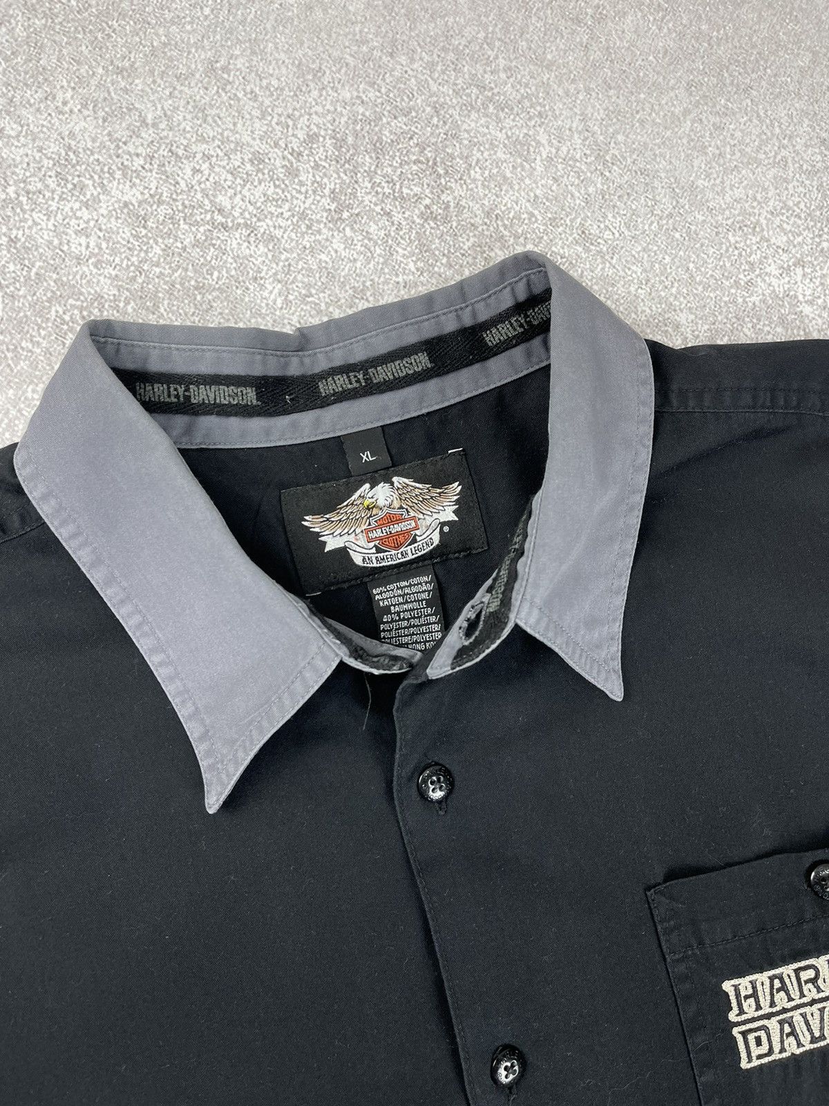 Harley Davidson × Vintage Vintage Harley Davidson Motorcycle Button Shirt Size XL Size US XL / EU 56 / 4 - 5 Thumbnail