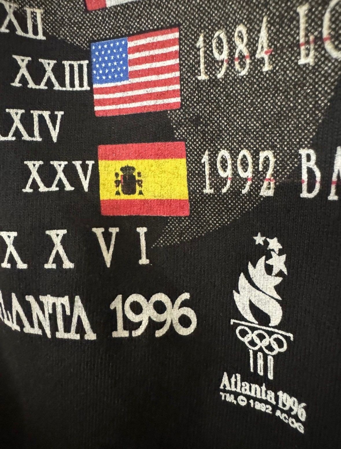 USA Olympics VTG Atlanta 1996 Olympic Tee Size US XXL / EU 58 / 5 - 3 Thumbnail