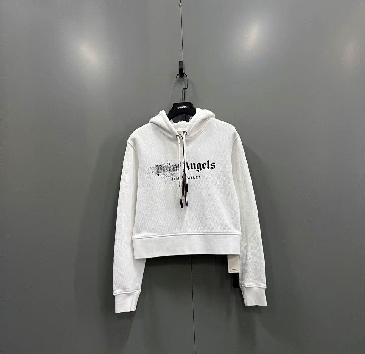 Palm Angels Palm Angels White Rhinestone Logo Print Hoodie J41 Size M / US 6-8 / IT 42-44 - 1 Thumbnail