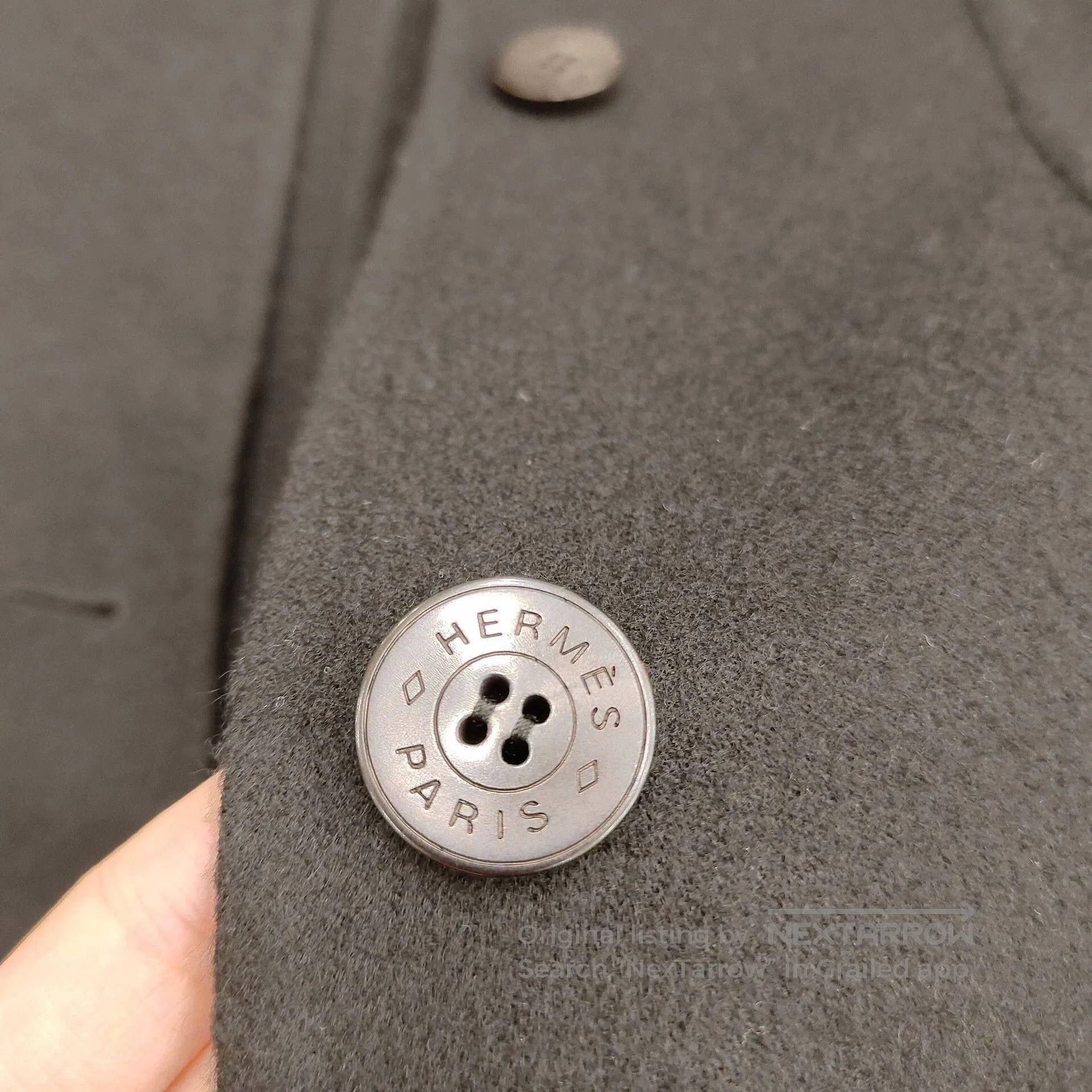 Hermes Hermes Black Wool Single-Breasted Coat 38. Size US S / EU 44-46 / 1 - 3 Thumbnail