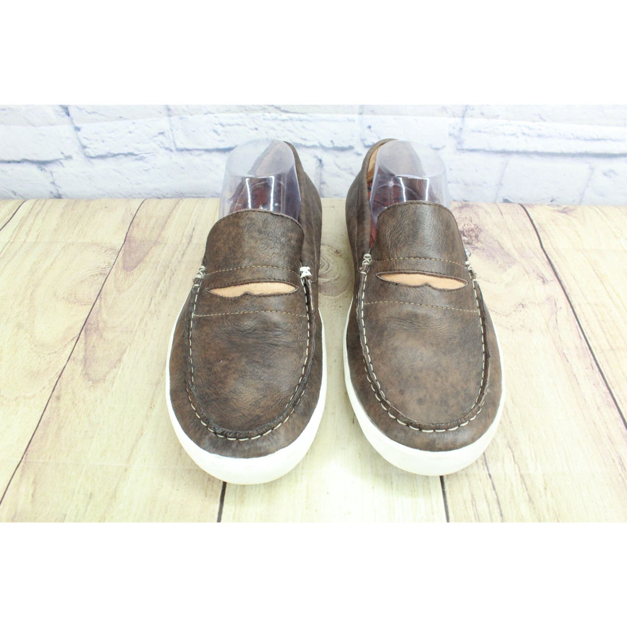 L.L. Bean LL Bean Men's Brown Leather Penny Slip On Shoes Size US 10 / EU 43 - 5 Thumbnail