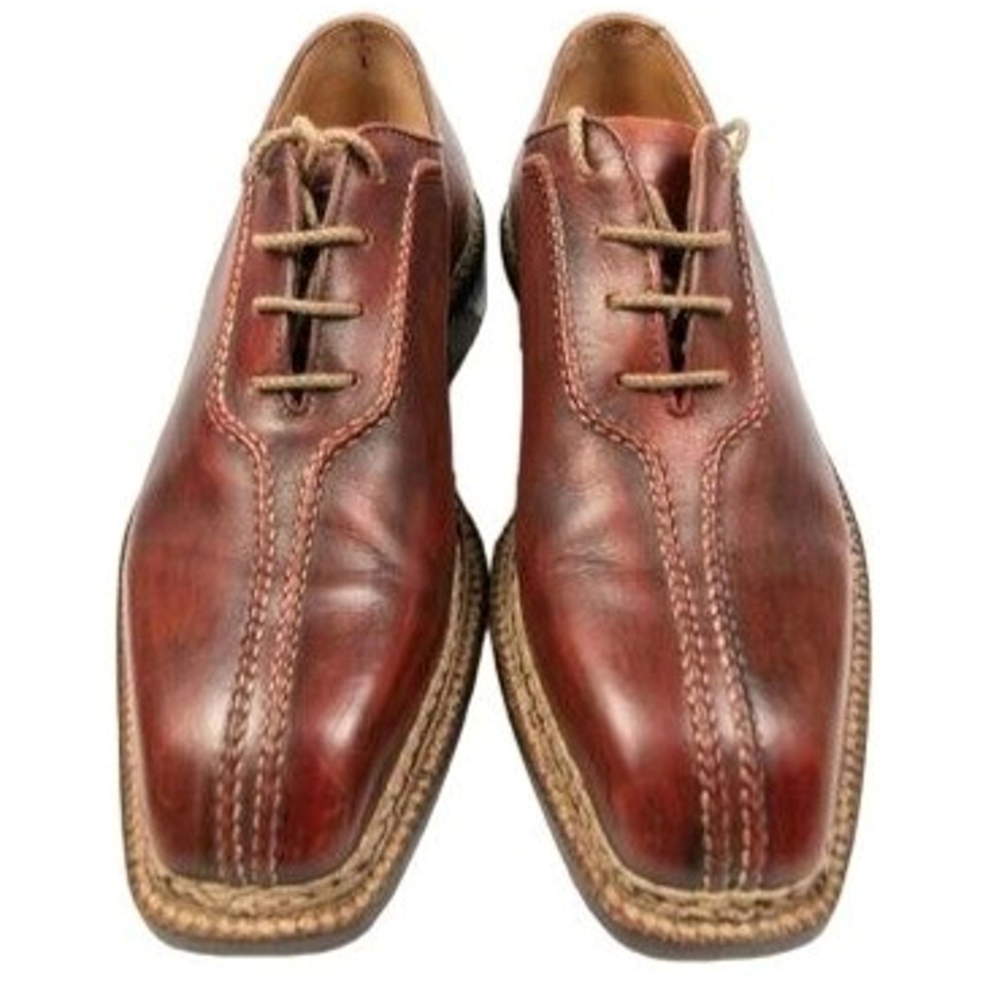 Bettanin & Venturi Bettanin & Venturi Italy Mens 7 Brown Norvegese Double Split Size US 7 / EU 40 - 3 Thumbnail
