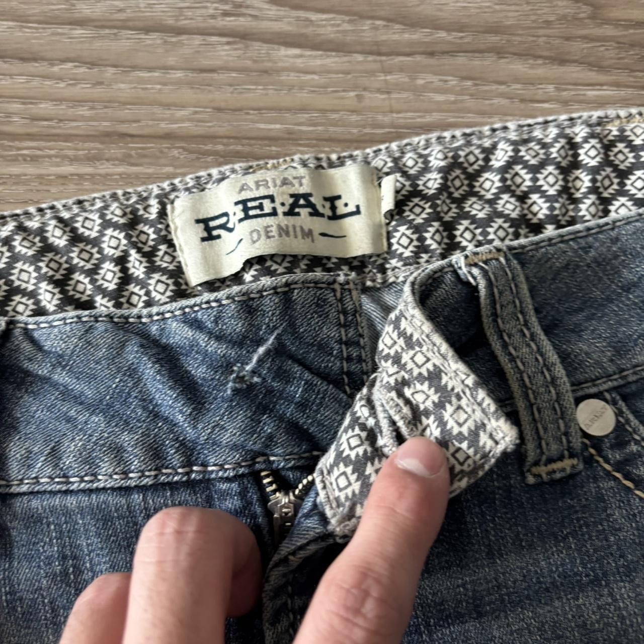 Vintage Crazy Vintage Y2K/2000s Grunge Dark Wash Faded Denim Jeans! 31x32 Size US 31 - 6 Thumbnail