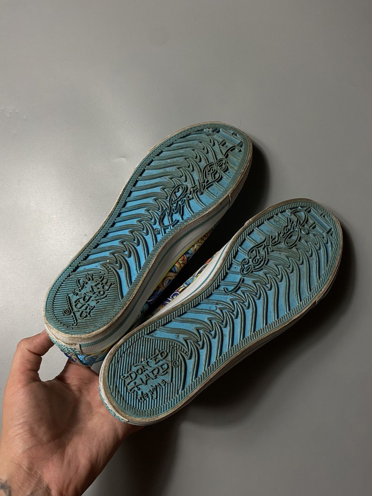 Ed Hardy × Vintage Ed Hardy rare bright sneakers with mermaid Size US 7 / EU 40 - 7 Thumbnail