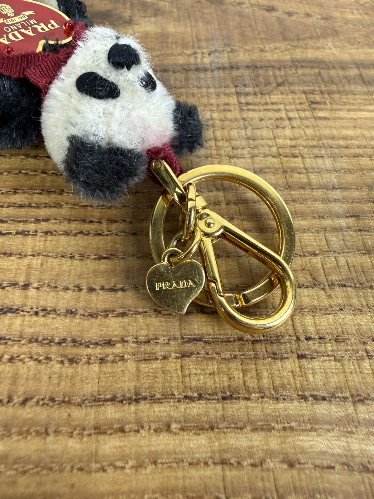 Prada Prada Panda Bear Heart Key Ring Key Holder Bag Charm Size ONE SIZE - 11 Thumbnail