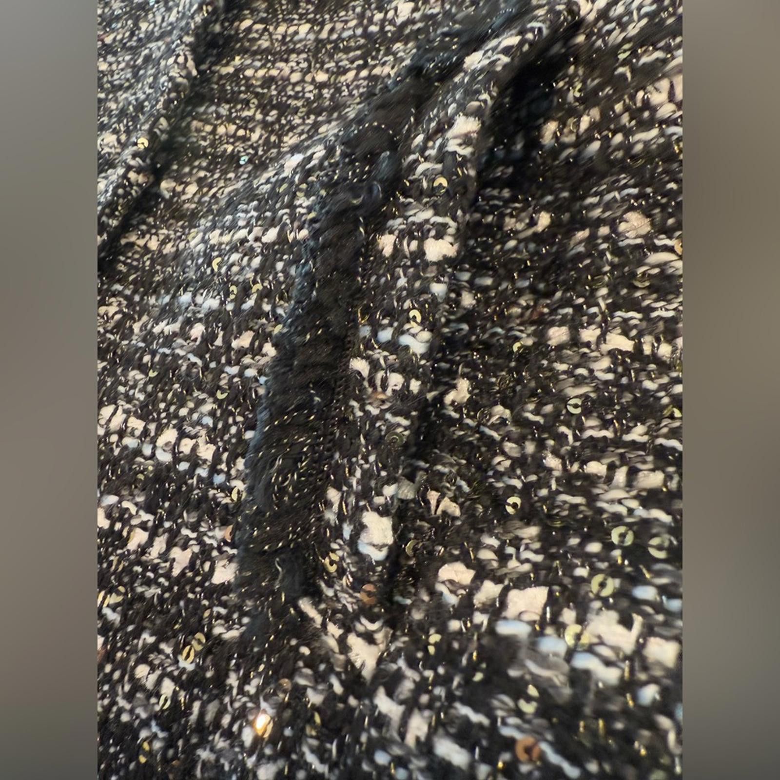 J.Crew J. Crew black & white knit sequined blazer SZ 0 Size XS / US 0-2 / IT 36-38 - 4 Thumbnail