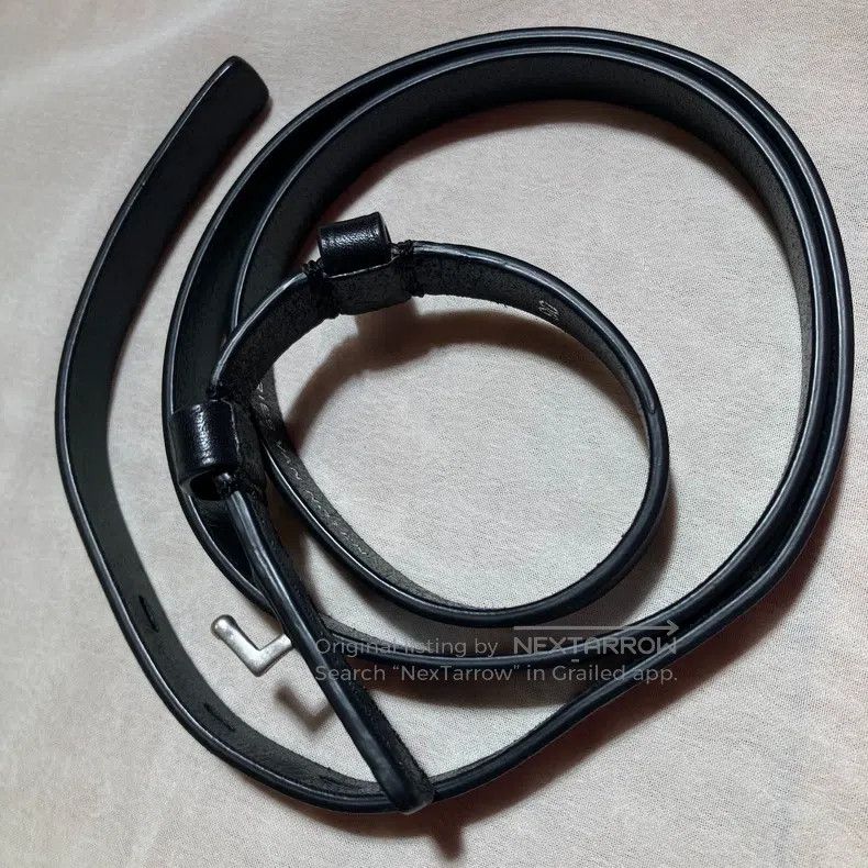Dries Van Noten Dries Van Noten Black Leather Belt Size ONE SIZE - 8 Thumbnail