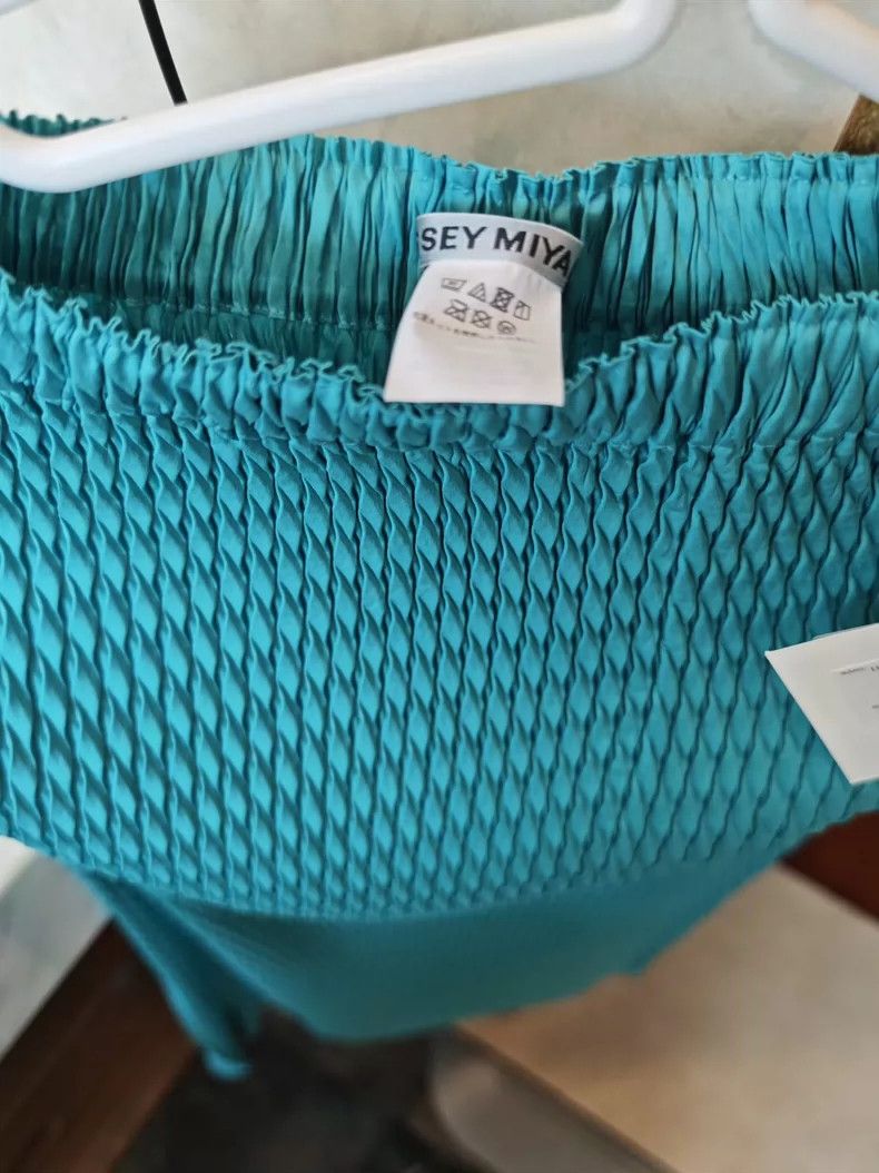 Issey Miyake issey miyake size:2 Turquoise green skirt Size 42" / US 20 - 5 Thumbnail