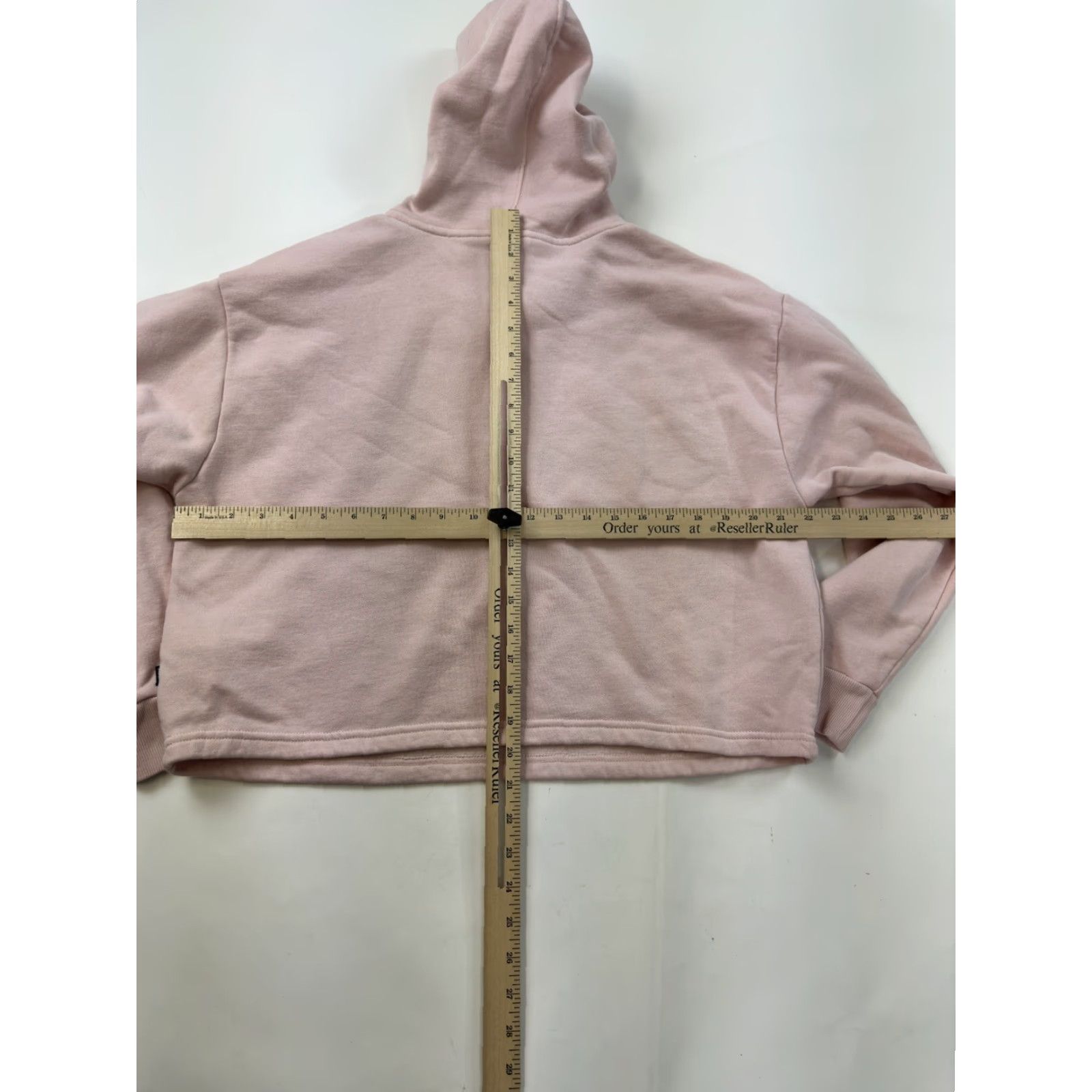 Puma PUMA Hoodie Women M Pink Cropped Sweatshirt Pullover Activewear Cotton Cropped Hoodie Pink Women M Size M / US 6-8 / IT 42-44 - 4 Thumbnail