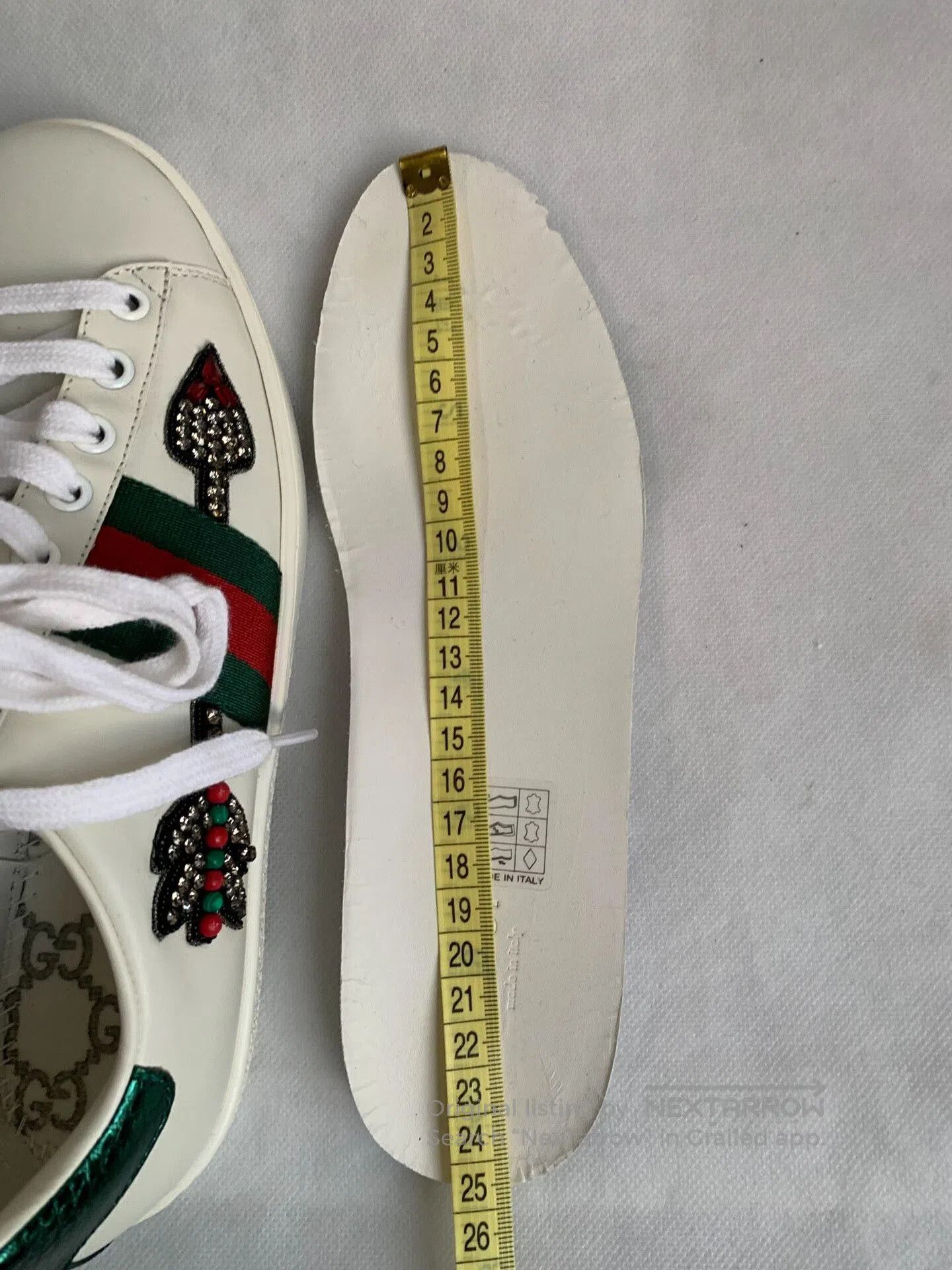 Gucci Gucci Arrow White Sneakers. Size US 5.5 / IT 35.5 - 6 Thumbnail