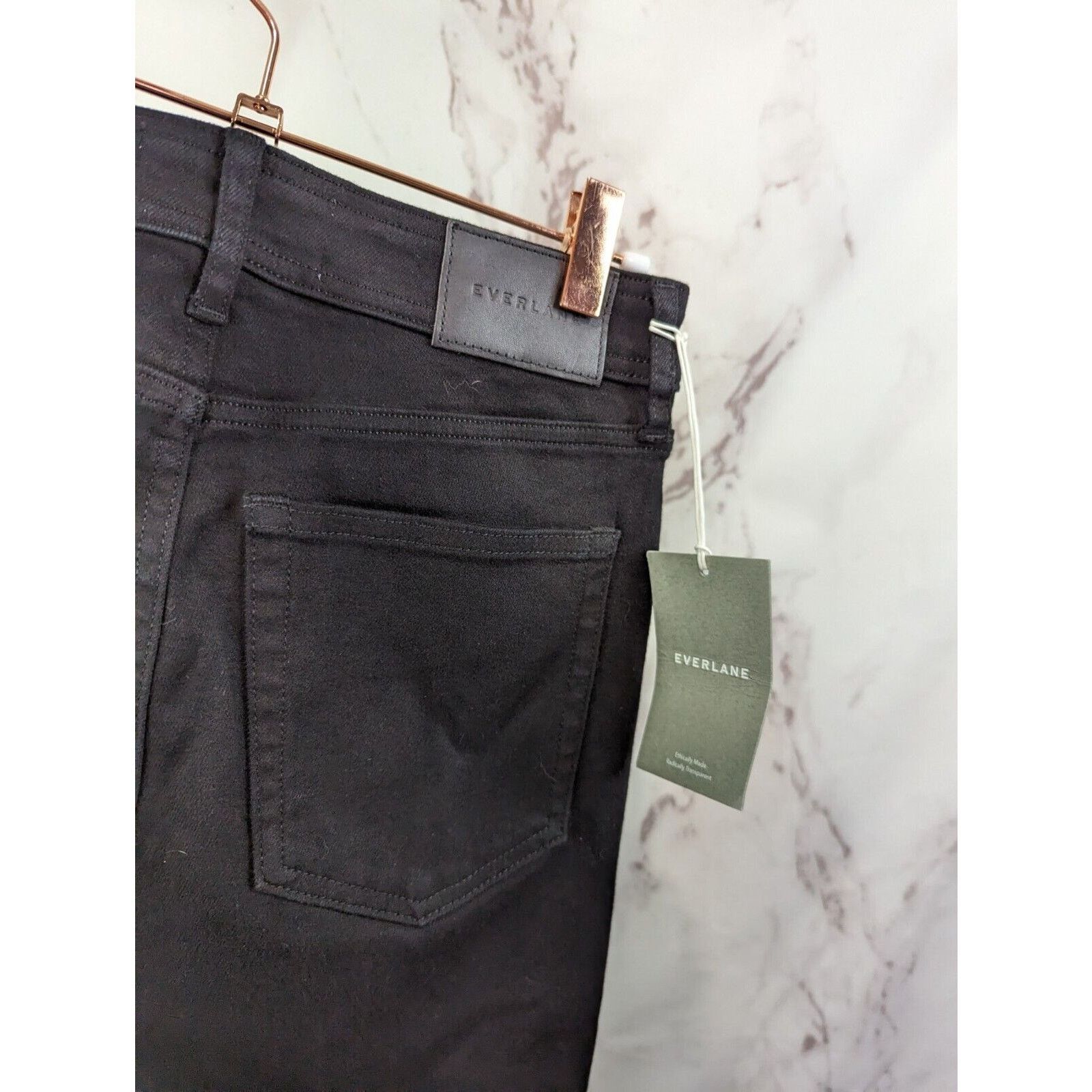 Everlane Everlane Skinny Jean Women 27 Black The Way High Regular NEW Size 27" / US 4 / IT 40 - 9 Thumbnail