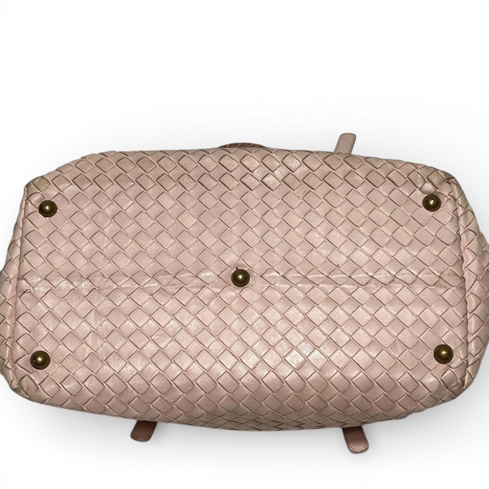 Bottega Veneta Bottega Veneta - Woven Leather Shoulder Bag Beige Size ONE SIZE - 5 Thumbnail