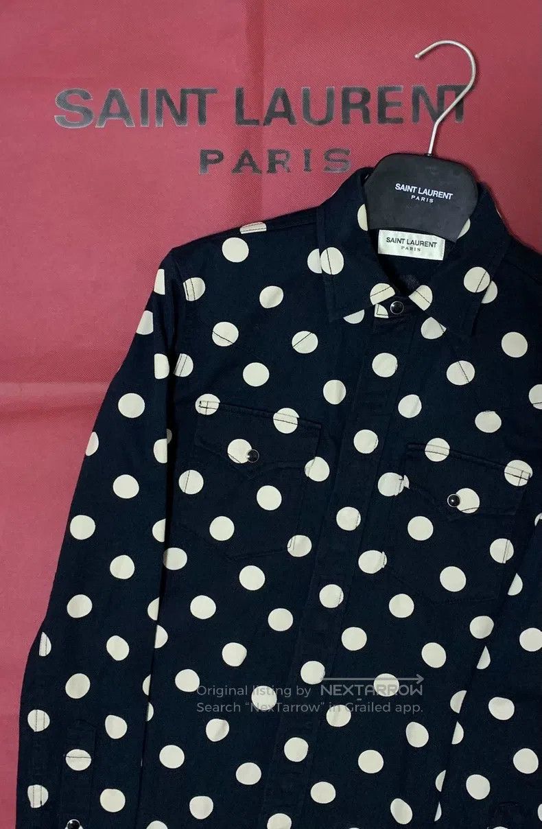Saint Laurent Paris Saint Laurent Paris Double Pocket Cat-Eye扣Button Black and Size US S / EU 44-46 / 1 - 6 Thumbnail