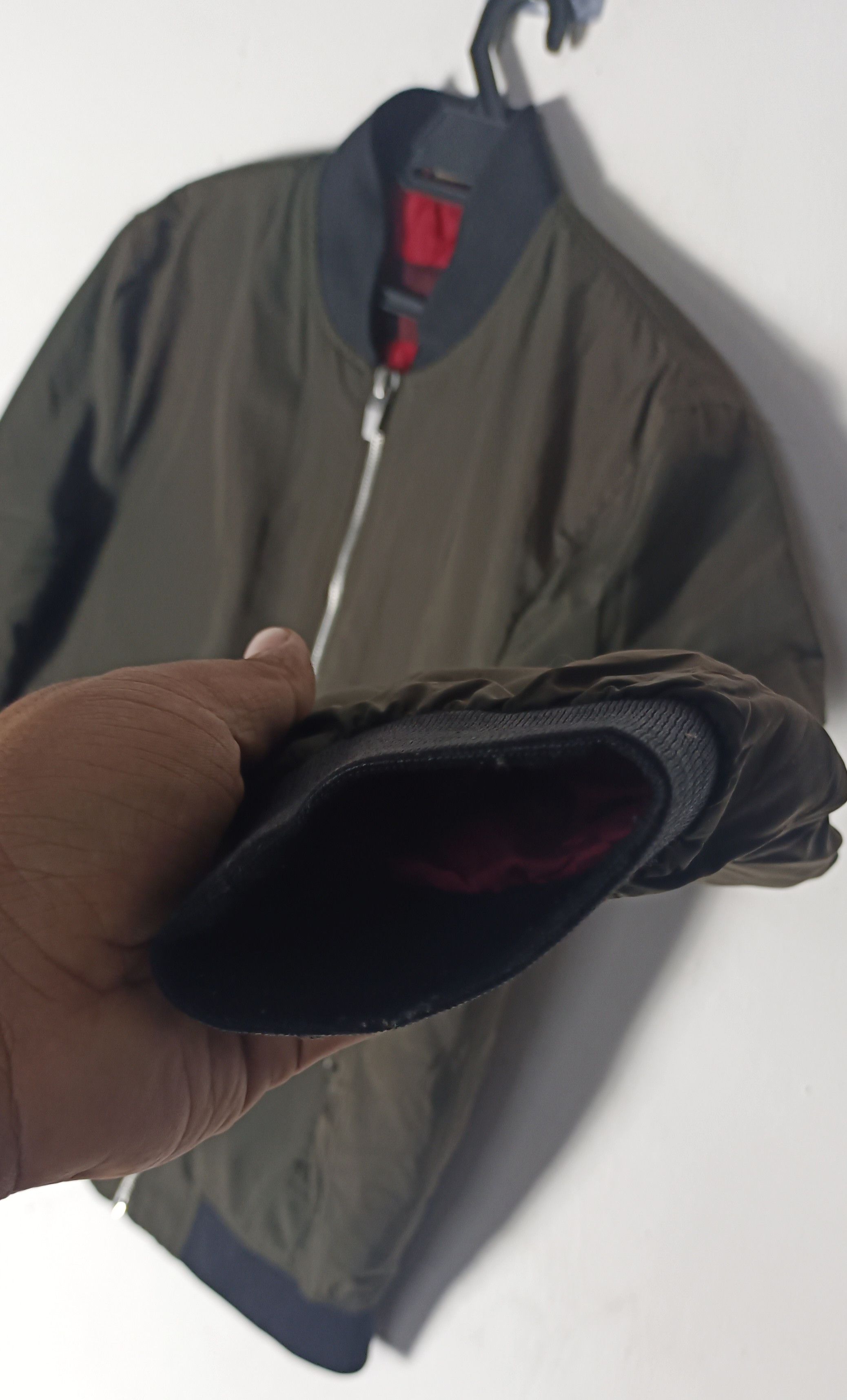 Designer × Zara Zara Men Olive Green Bombers Jacket Size US M / EU 48-50 / 2 - 4 Thumbnail