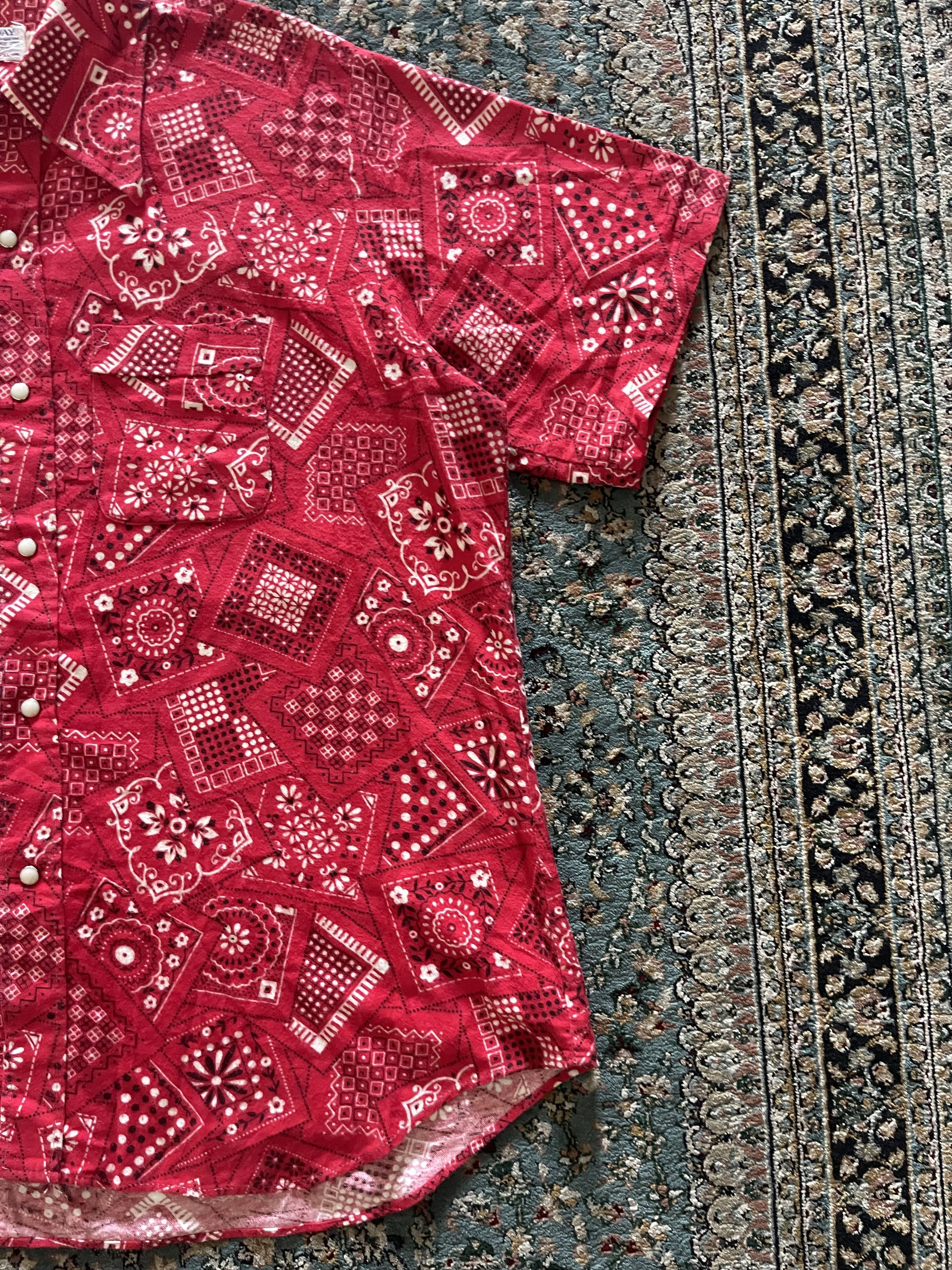 Vintage 🔥 Vintage NORTHWAY Bandana Print Shirt – Made in USA 🔥 Size US XL / EU 56 / 4 - 3 Thumbnail