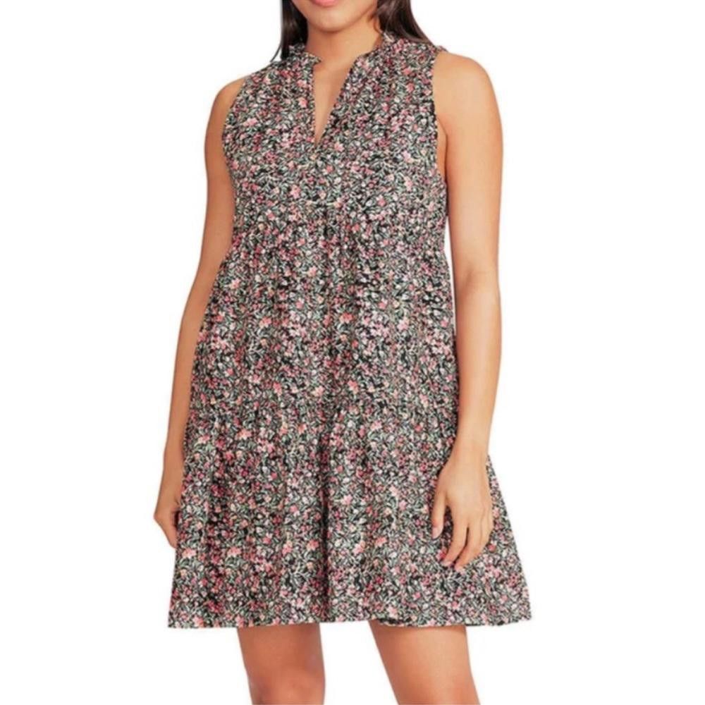 Designer BB Dakota l NWT Sleeveless Tiered Black Floral Dress XS Size XS / US 0-2 / IT 36-38 - 8 Thumbnail