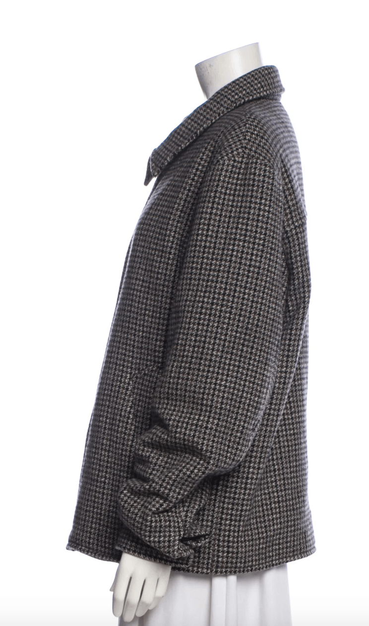 Sandro Wool Houndstooth Print Blazer Size US L / EU 52-54 / 3 - 2 Thumbnail