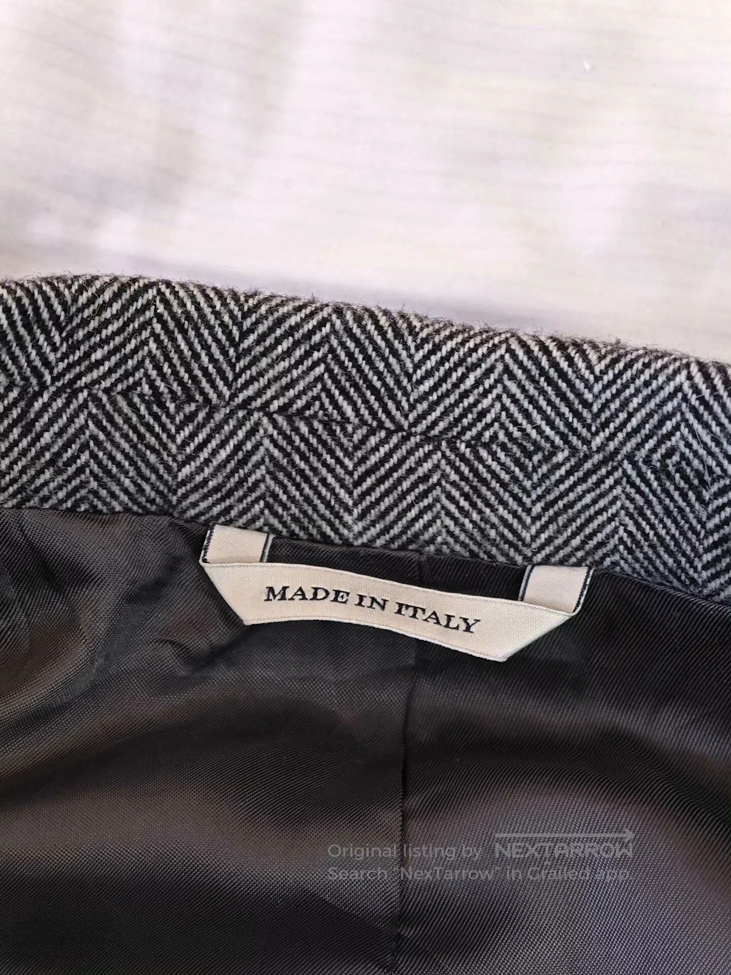 Orazio Luciano Italian Wool Blazer with Houndstooth Pattern. Size US S / EU 44-46 / 1 - 8 Thumbnail