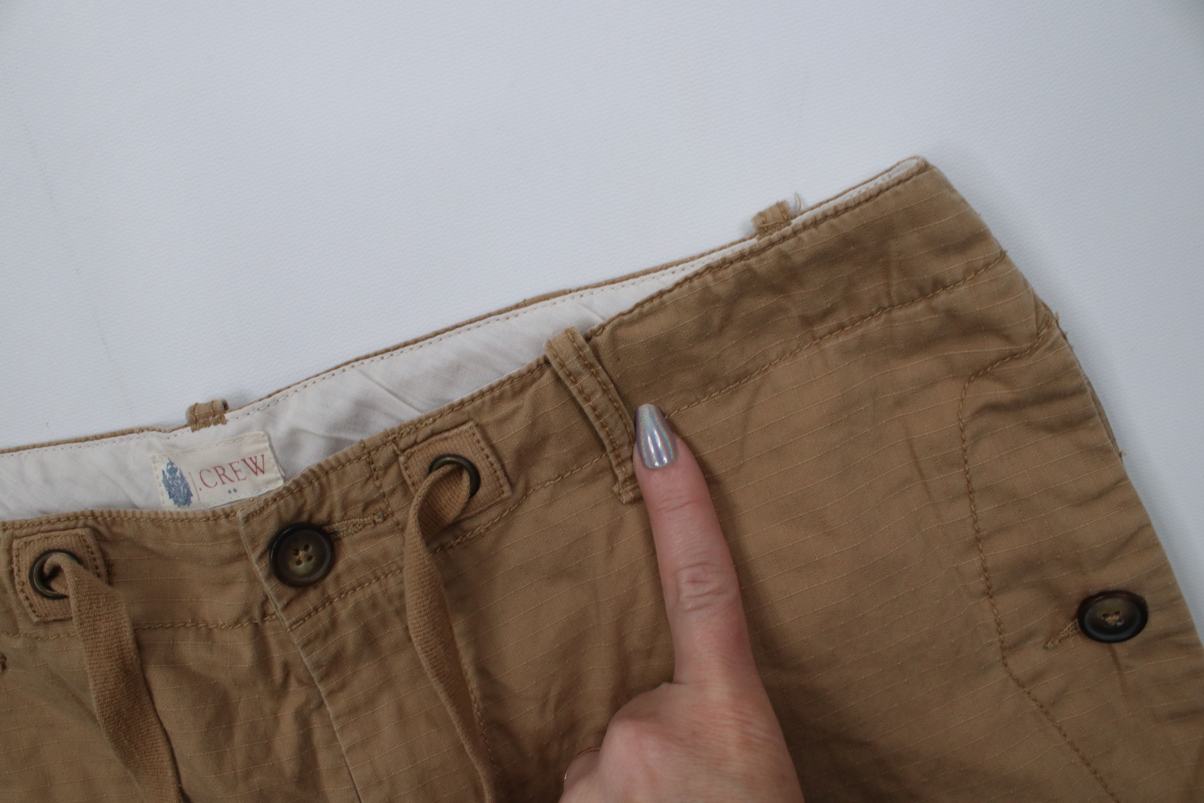 J.Crew Vintage Y2K J Crew Knee Ripstop Utility Shorts Brown Cotton Size US 34 / EU 50 - 5 Thumbnail