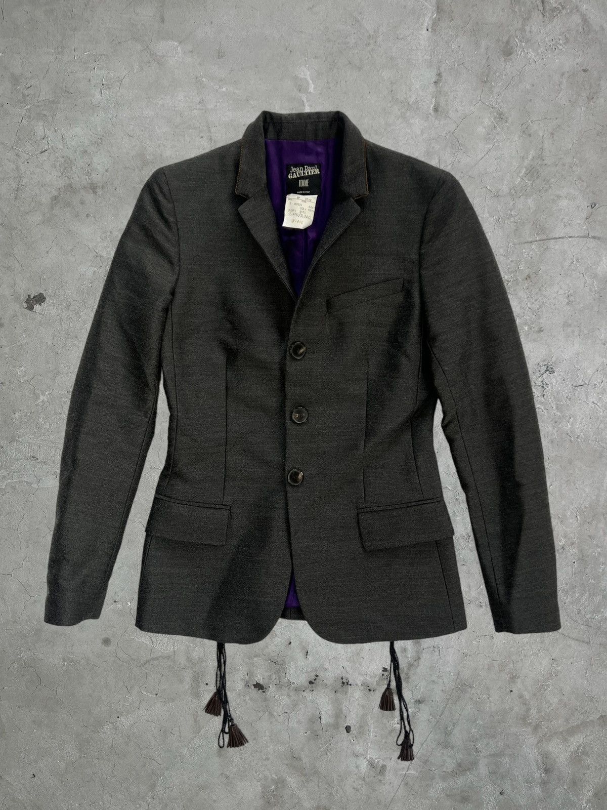 Vintage Jean Paul Gaultier Runway Silk / Wool Blazer