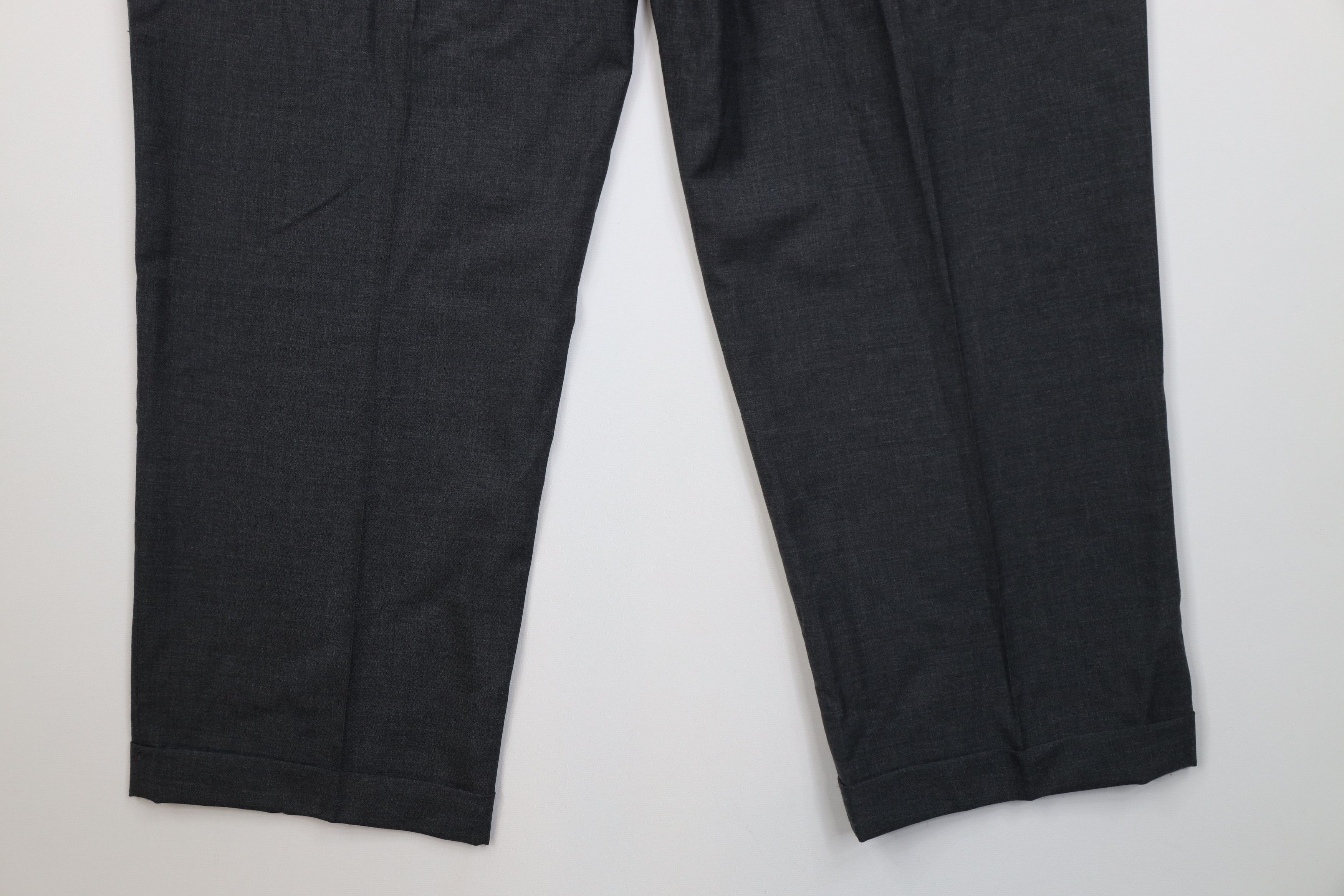 Lands' End Deadstock Vintage 90s Lands End Chino Pants Charcoal Gray Size US 36 / EU 52 - 11 Thumbnail