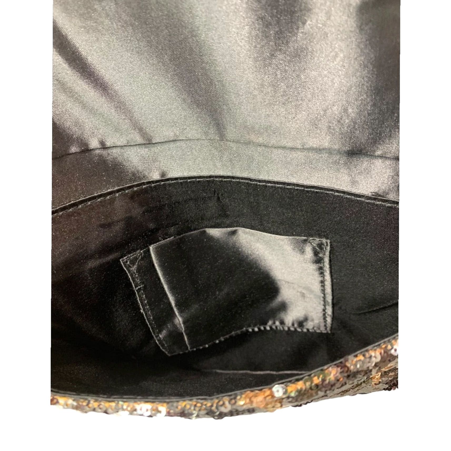Vintage Y2K Convertible Envelop Clutch Shoulderbag Faux Snakeskin Sequin Women Black Snakeskin Clutch Decade Sequin Shoulderbag Mens? Size ONE SIZE - 7 Thumbnail