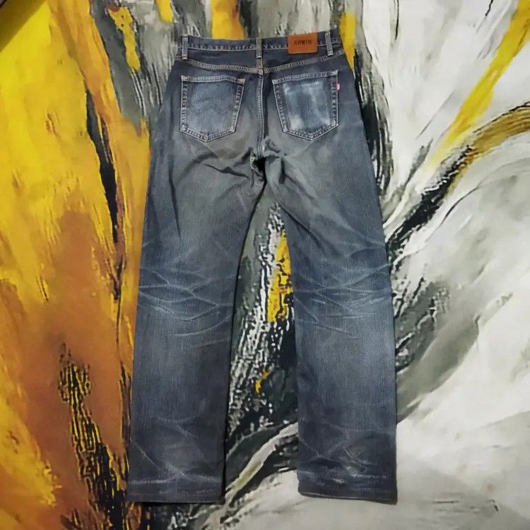 Edwin VINTAGE EDWIN 403 DISTRESSED FADED BLUE JEANS PANTS Size US 30 / EU 46 - 7 Thumbnail