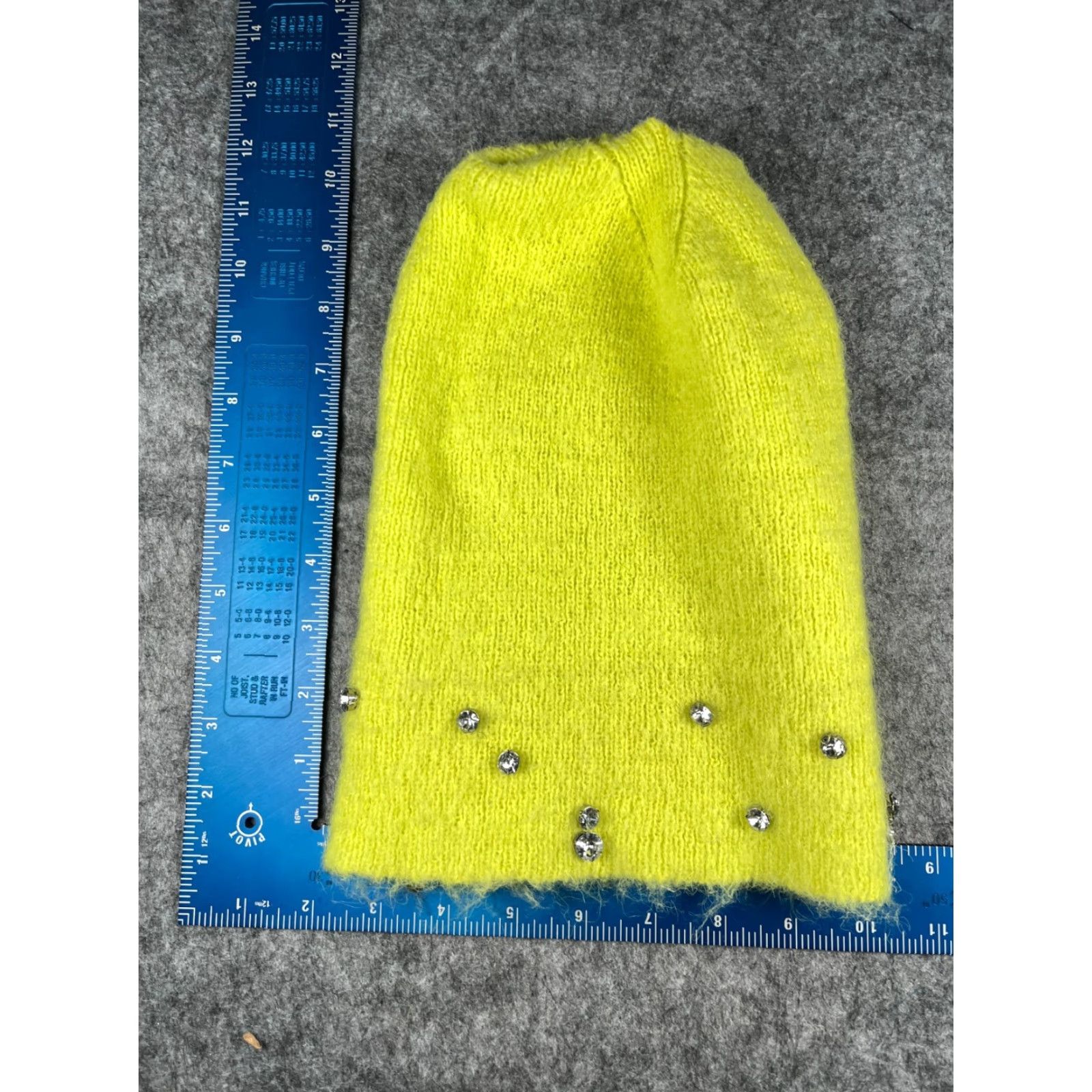 Vintage A New Day Beanie Toque Women One Size Neon Green Knit Jewel Polyester Ski NEW Size ONE SIZE - 5 Thumbnail