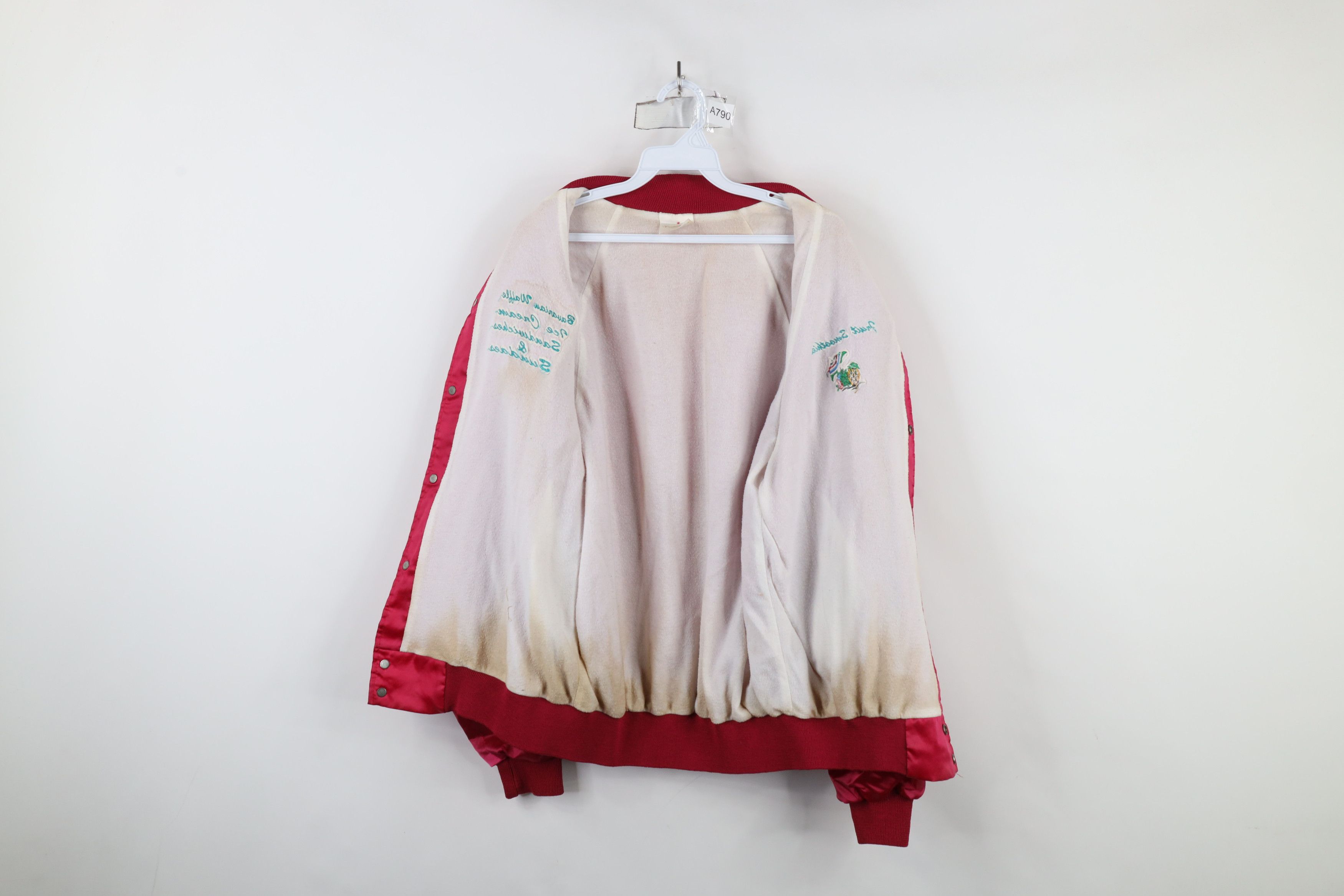 Vintage Vintage 90s Streetwear Smoothies Satin Bomber Jacket USA Size US L / EU 52-54 / 3 - 12 Thumbnail