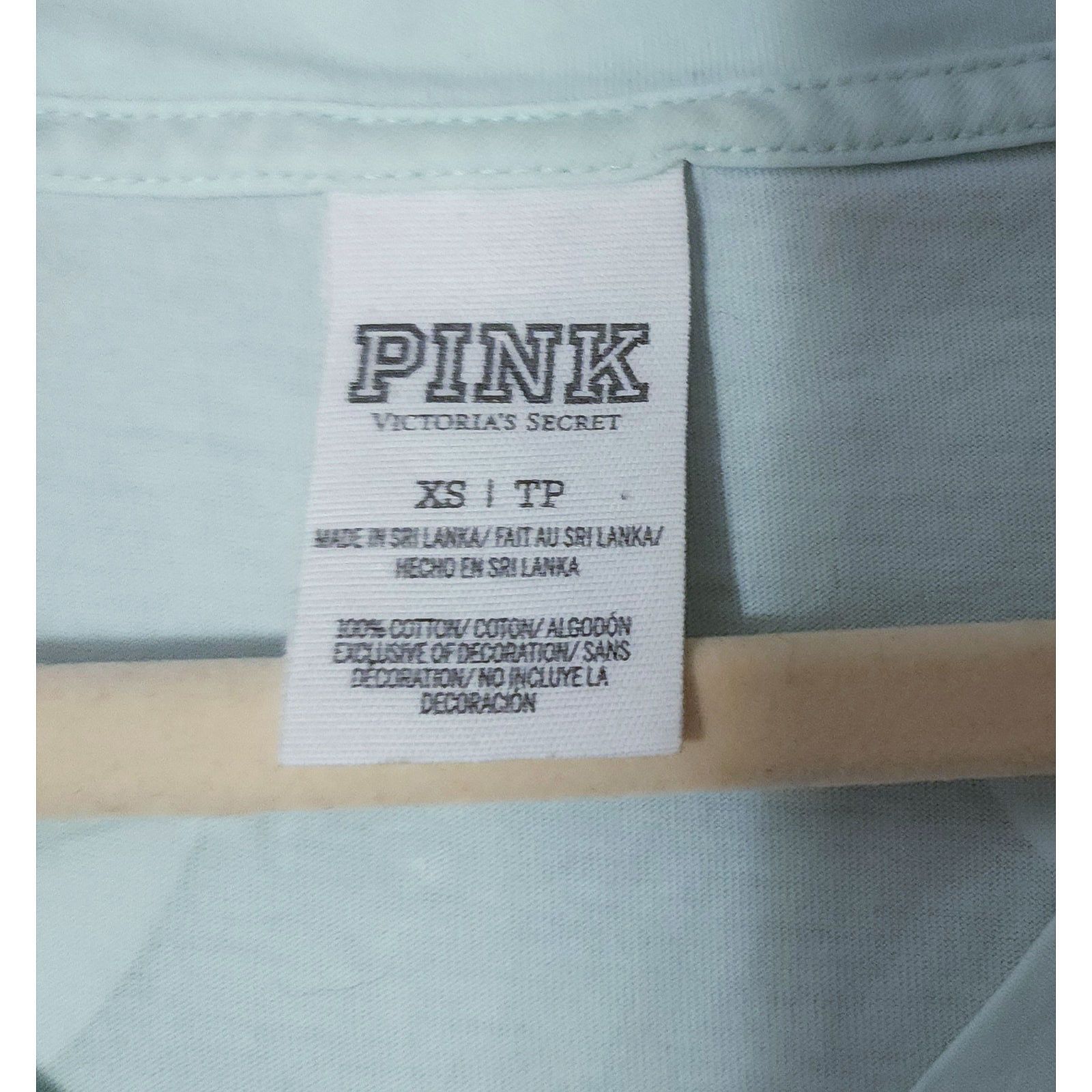 Victoria's Secret VICTORIAS SECRET PINK CAMPUS "PINK WREATH" CREW TEESHIRT XS Size XS / US 0-2 / IT 36-38 - 3 Thumbnail