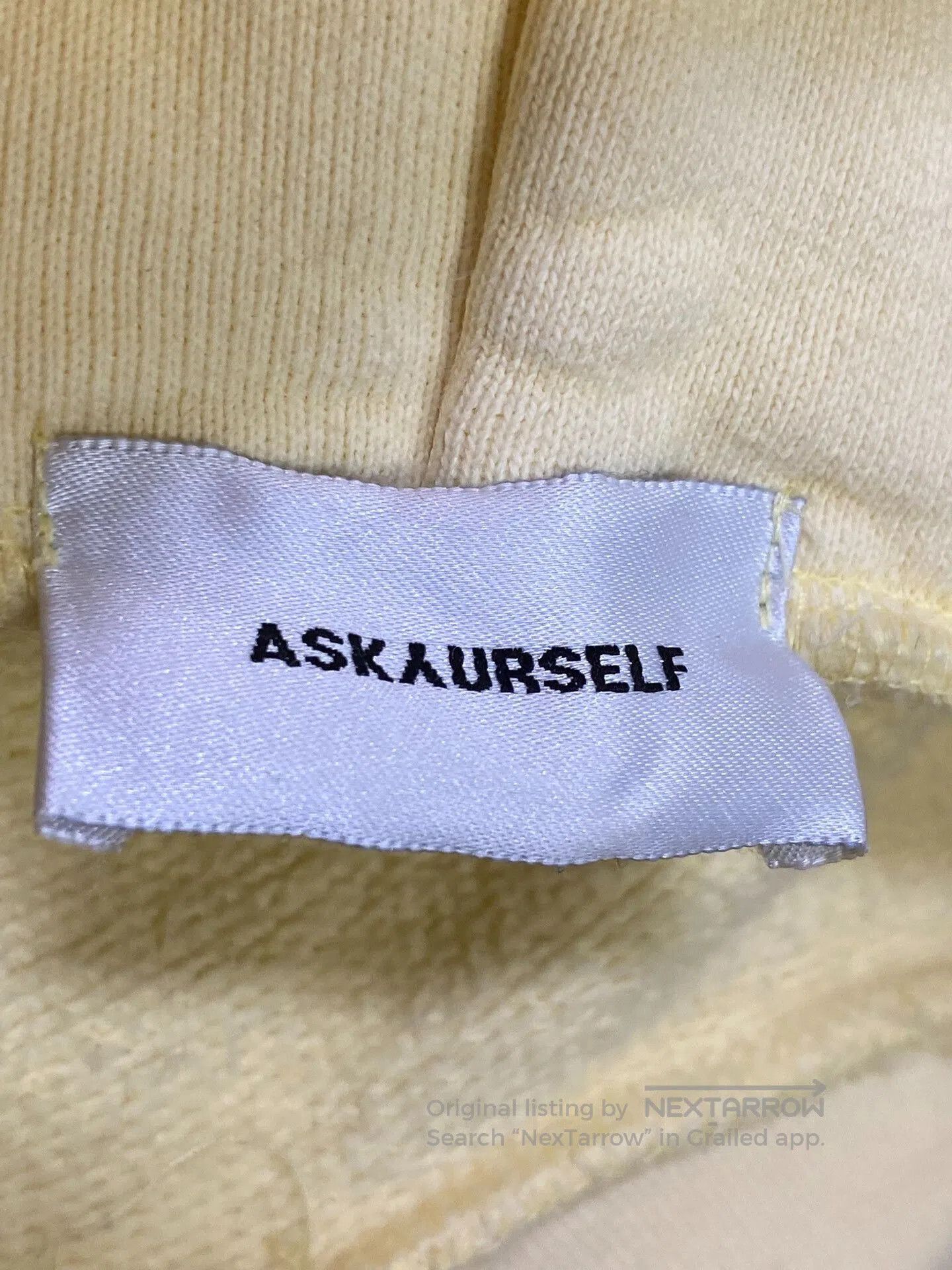 Askyurself Vintage Lemon Yellow Hoodie. Size US L / EU 52-54 / 3 - 9 Thumbnail