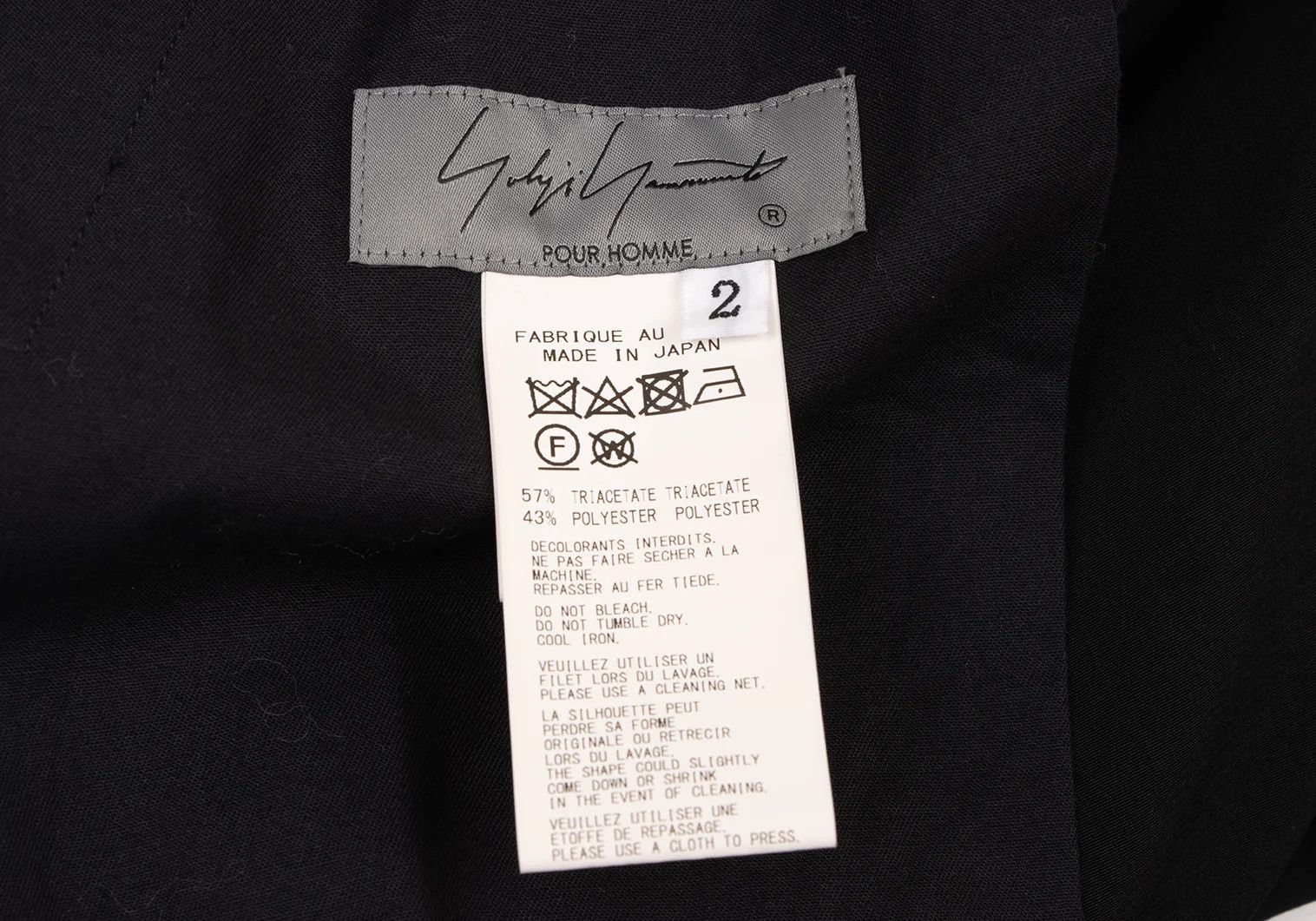 Yohji Yamamoto Yohji Yamamoto Crepe Dressed Button Pants Black Size US 32 / EU 48 - 15 Thumbnail