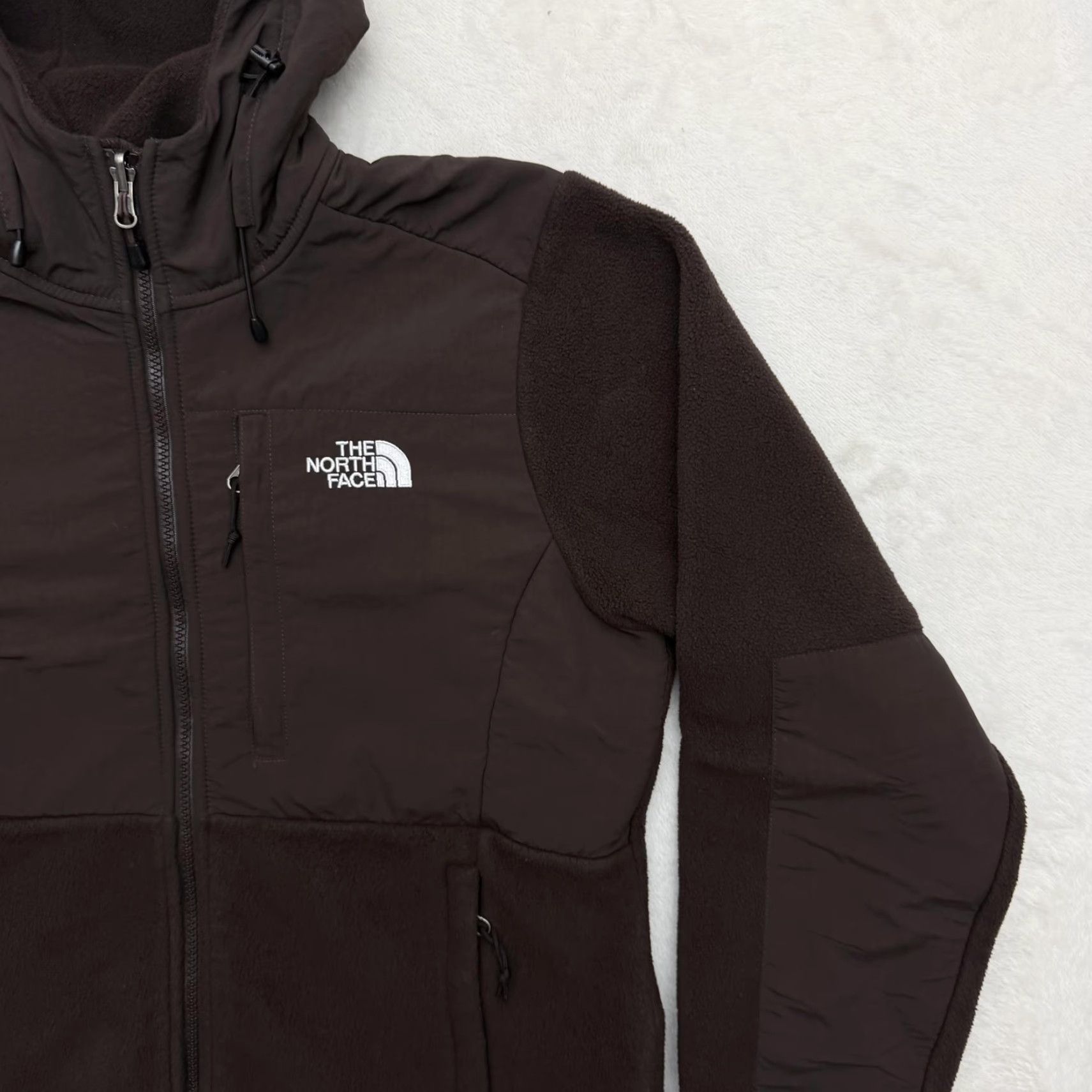 The North Face The North Face Jacket Womens Medium Brown Polartec Fleece Hooded Full Zip Warm Size M / US 6-8 / IT 42-44 - 3 Thumbnail