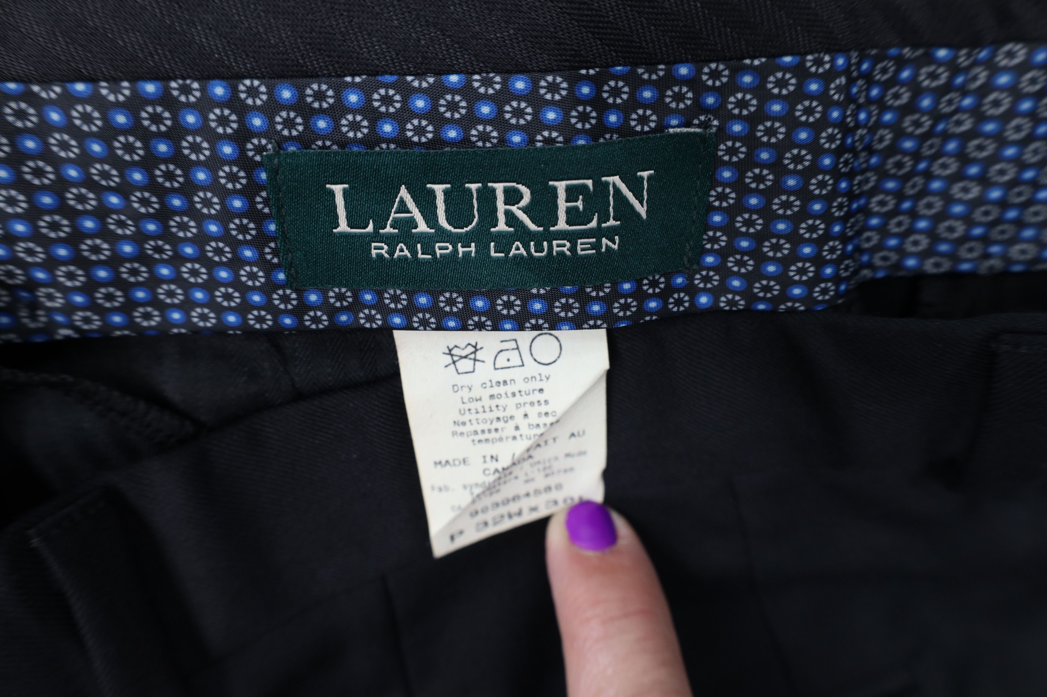 Ralph Lauren Vintage Ralph Lauren Wool Blend Straight Leg Chino Pants Size US 32 / EU 48 - 7 Thumbnail