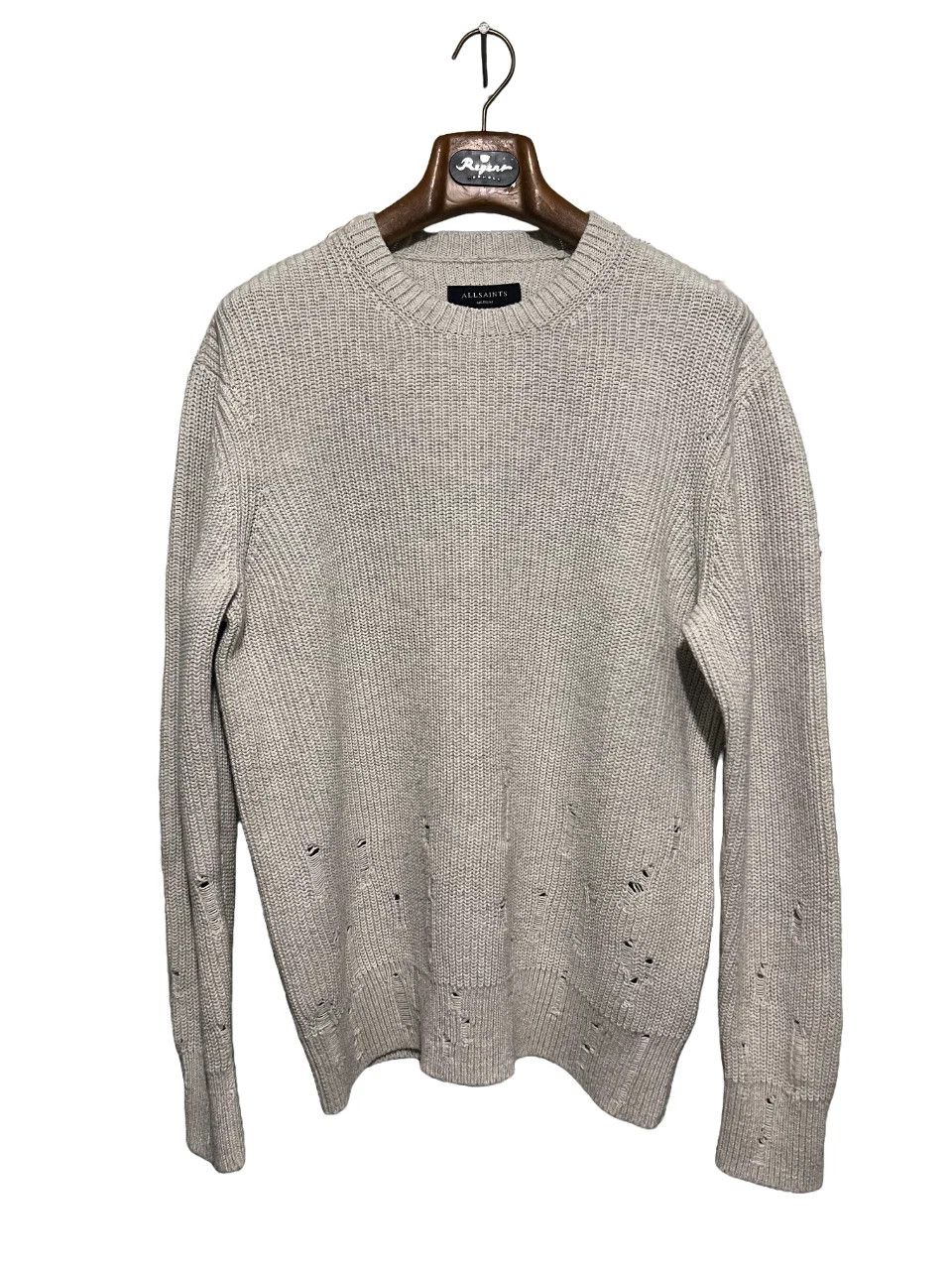 Allsaints Allsaints Ivann Crew Destroyed Oversized Fit Sweater Size US M / EU 48-50 / 2 - 3 Thumbnail